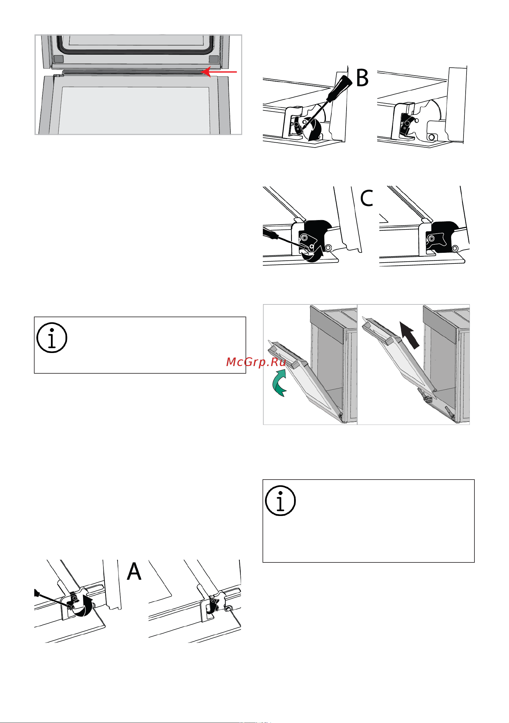 Indesit IFE 4841 J BL [32/116] Cleaning the oven door