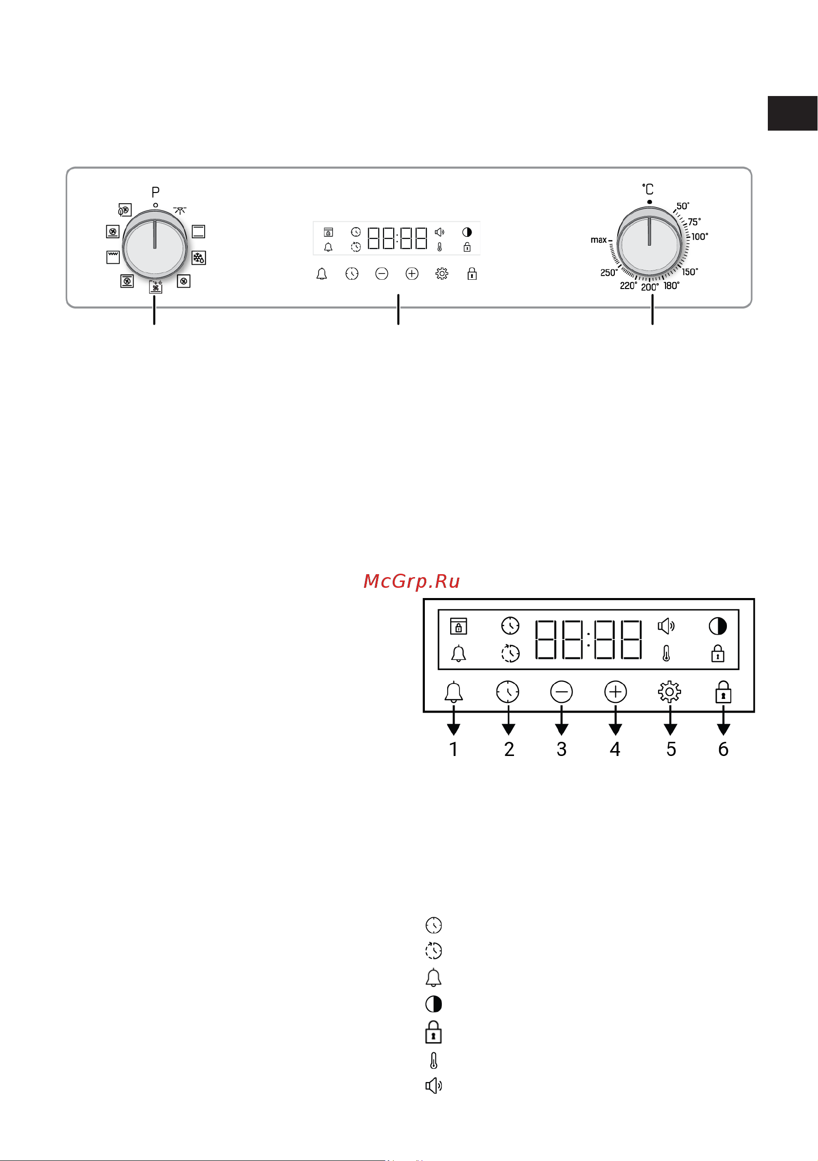 Indesit IFE 4841 J BL [47/116] Управления духовкой