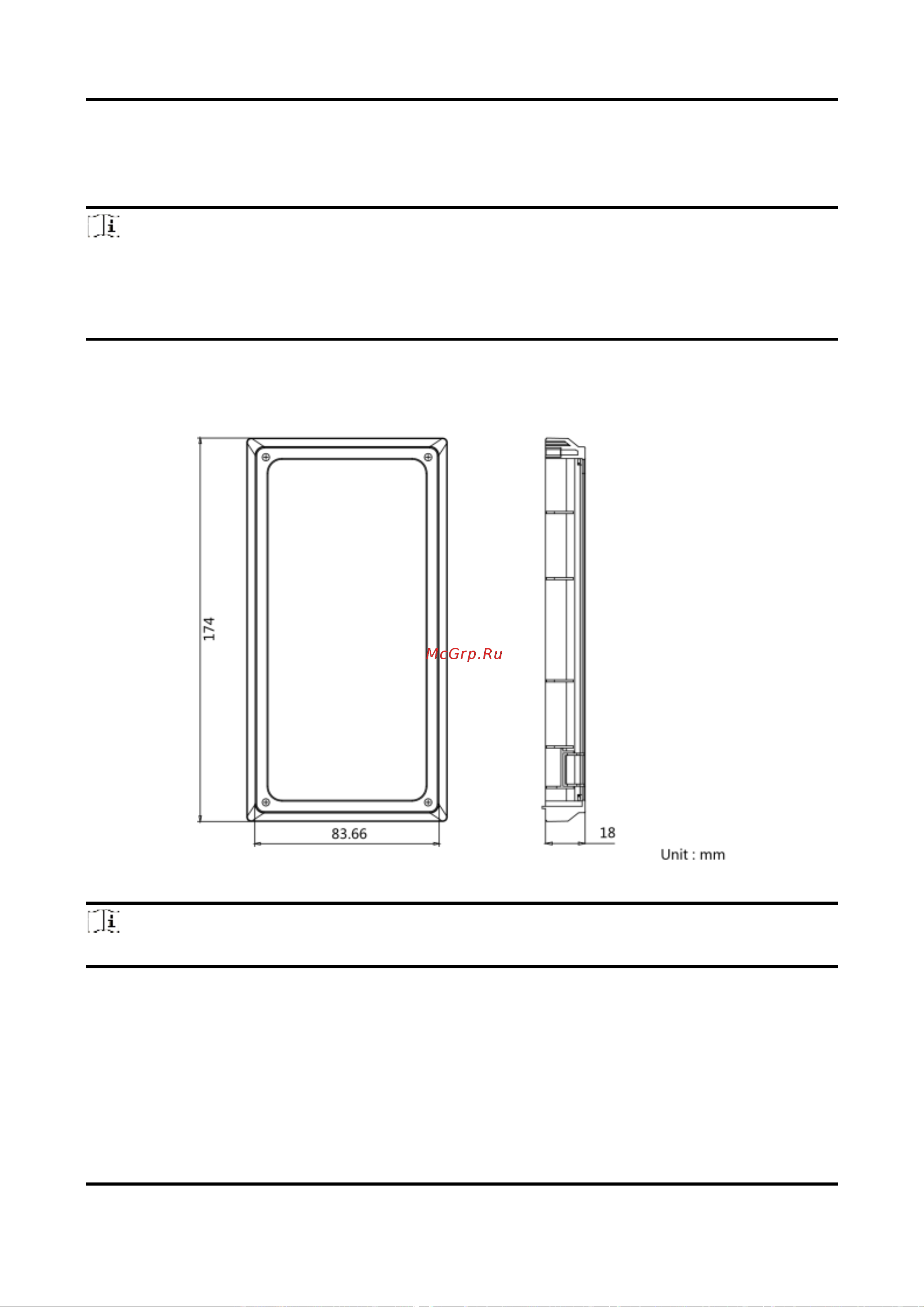 HiWatch VDP-D4212W/Flush [20/68] Накладная установка с защитным козырьком
