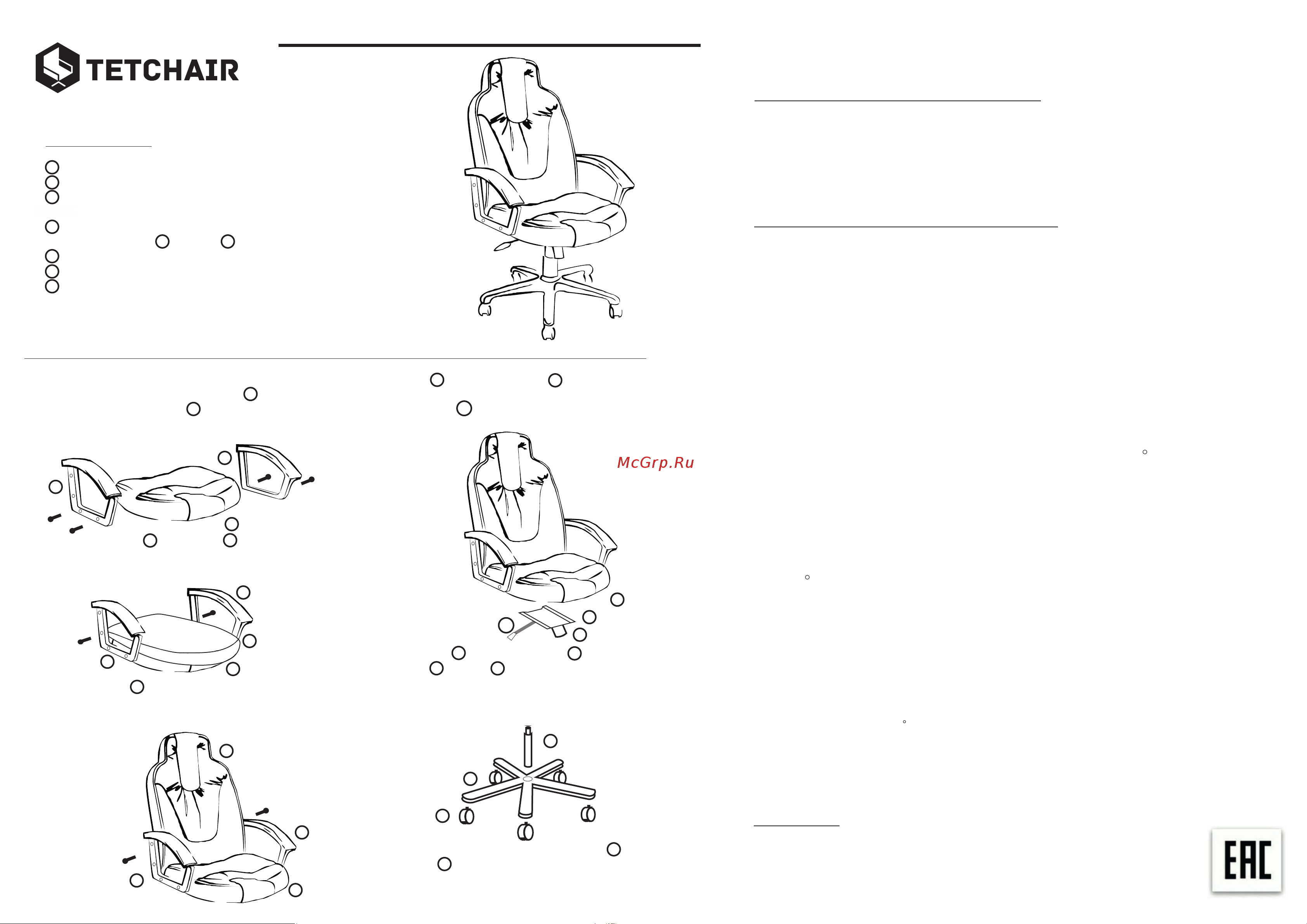 Tetchair NEO 2 (22) 19573 Руководство по эксплуатации онлайн