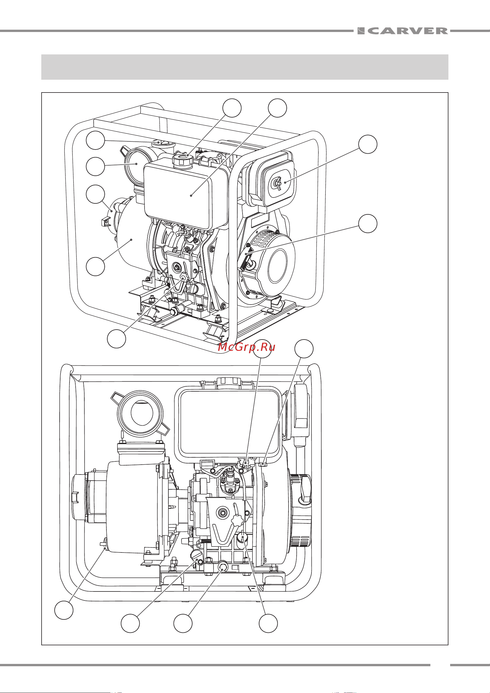 Carver CGP 6080-DIESEL [7/20] Основные части и узлы насоса рис 1