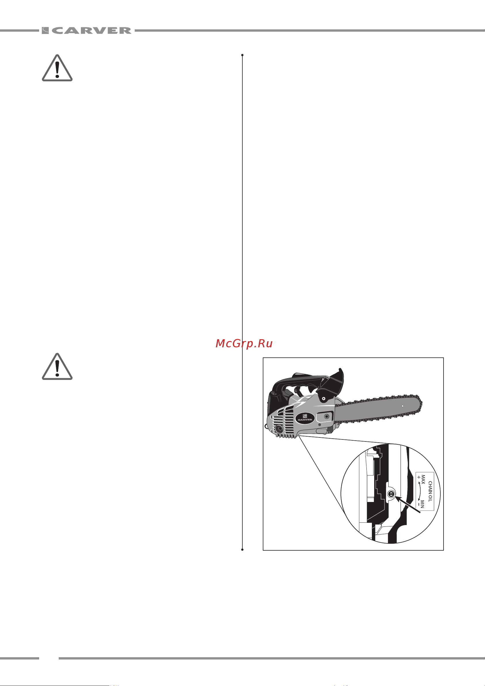 Carver RSG 225Х 01.004.00050 Руководство по эксплуатации онлайн [12/24] 830948