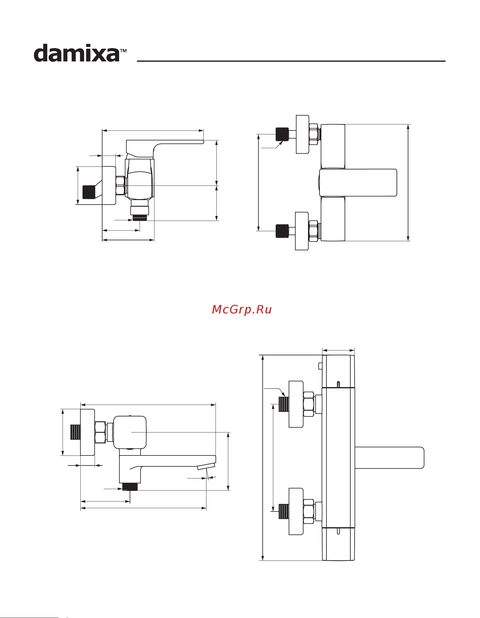 Damixa Gala хром 530210000 [12/16] Bath and shower mixer with thermostat 533000000 533000300