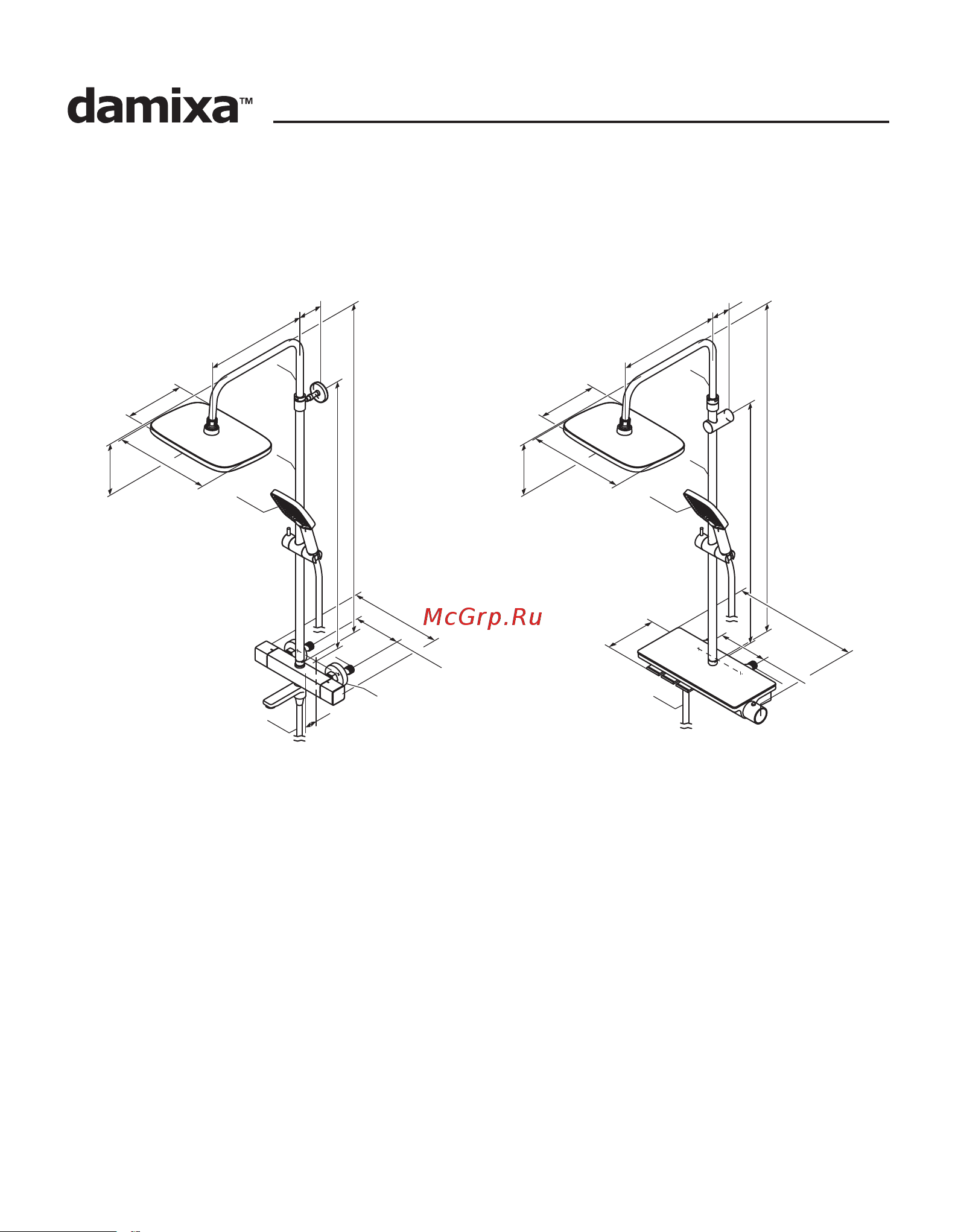 Damixa 953810000 [10/16] Shower system with bath and shower mixer with termostat 953810000 953810300