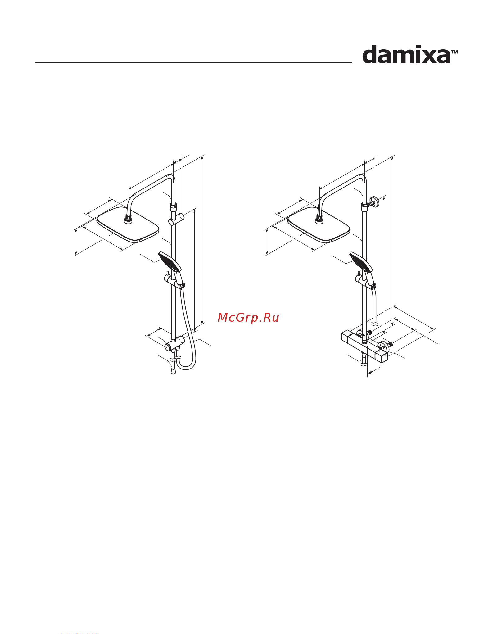 Damixa 953810000 [9/16] Shower system 953000000 953000300