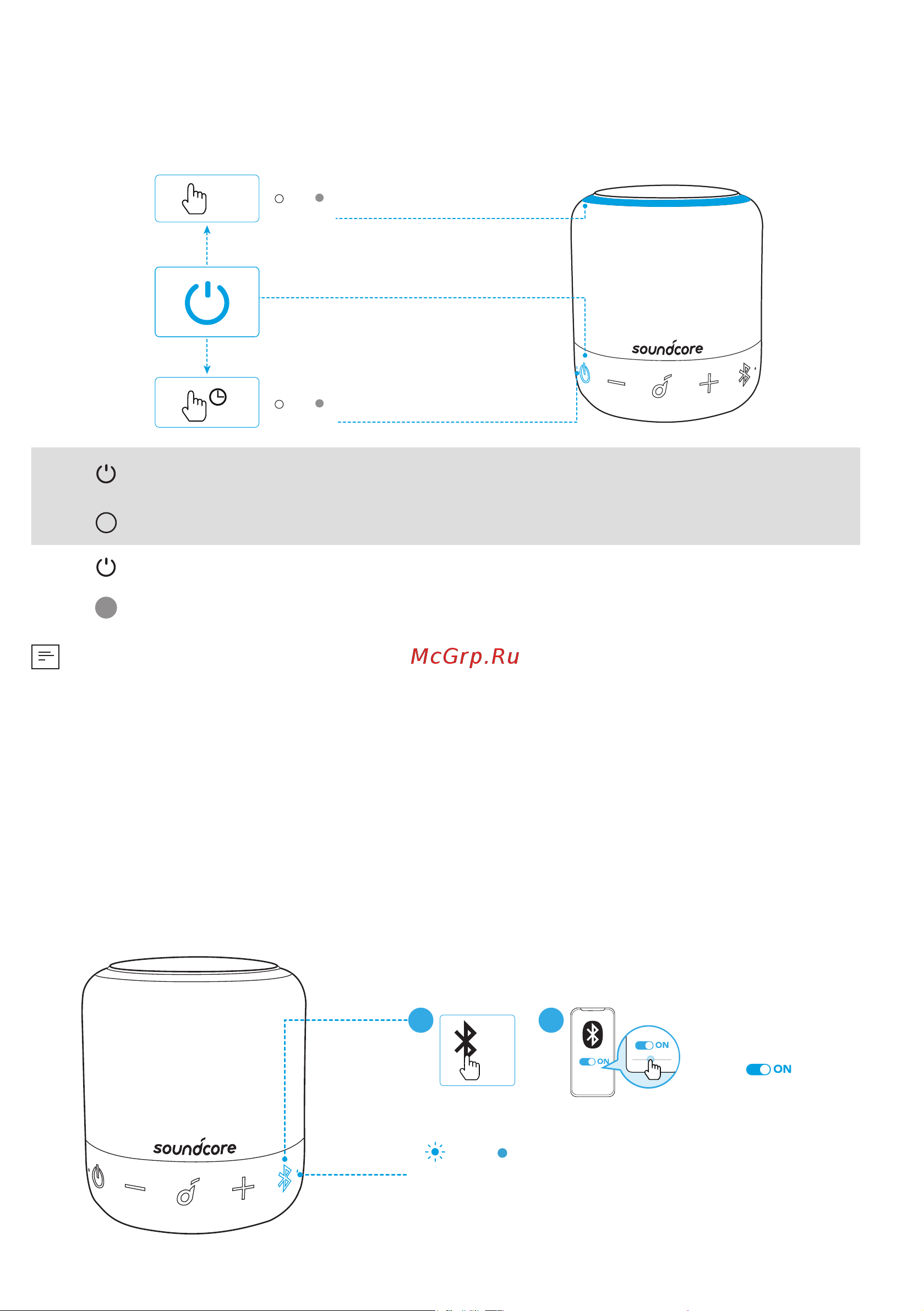 Anker SOUNDCORE Mini 3 Pro A3127 Black [4/128] Powering on off light effects