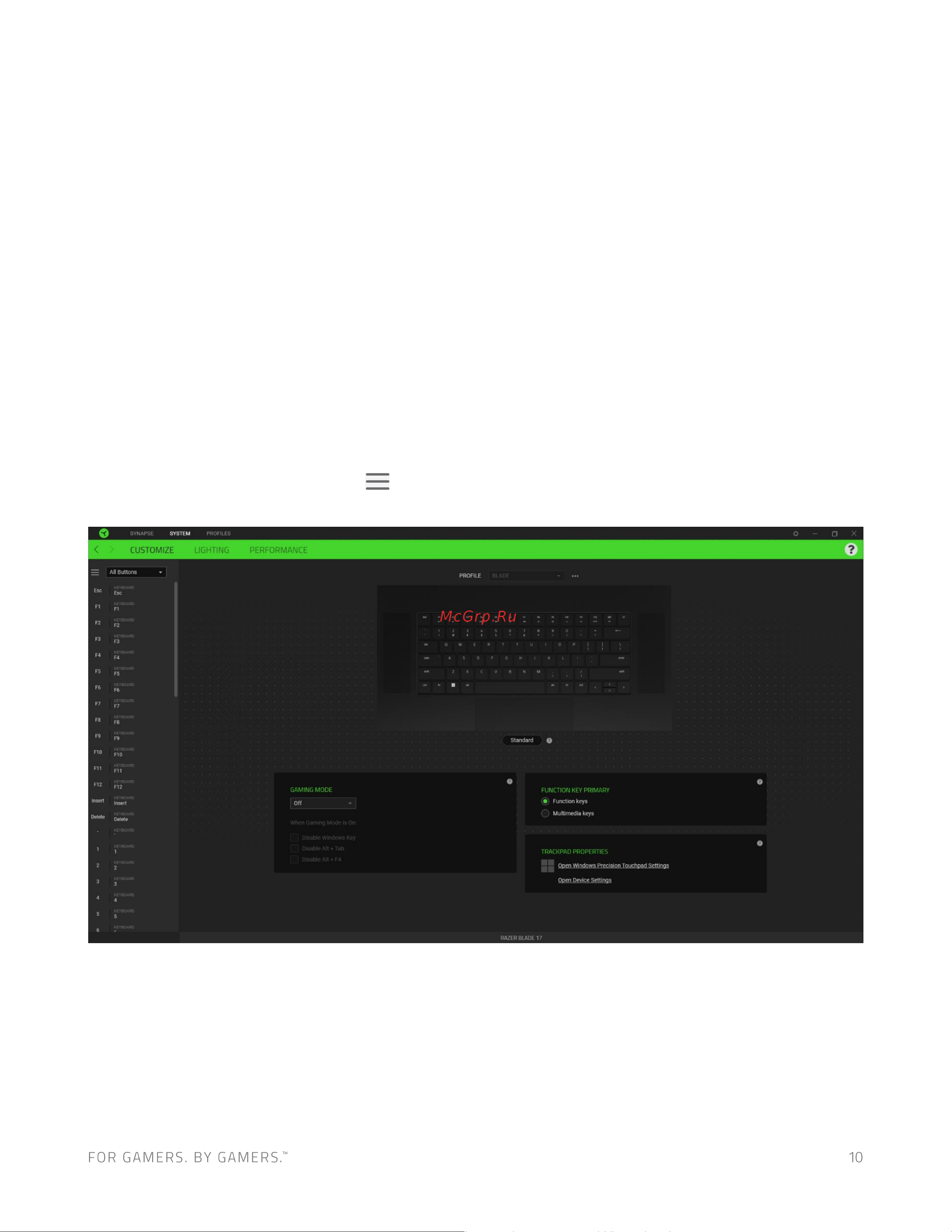Razer Blade 17 D8-NT (RZ09-0423PEC3-R3E1) Руководство по эксплуатации онлайн [11/25] 807634