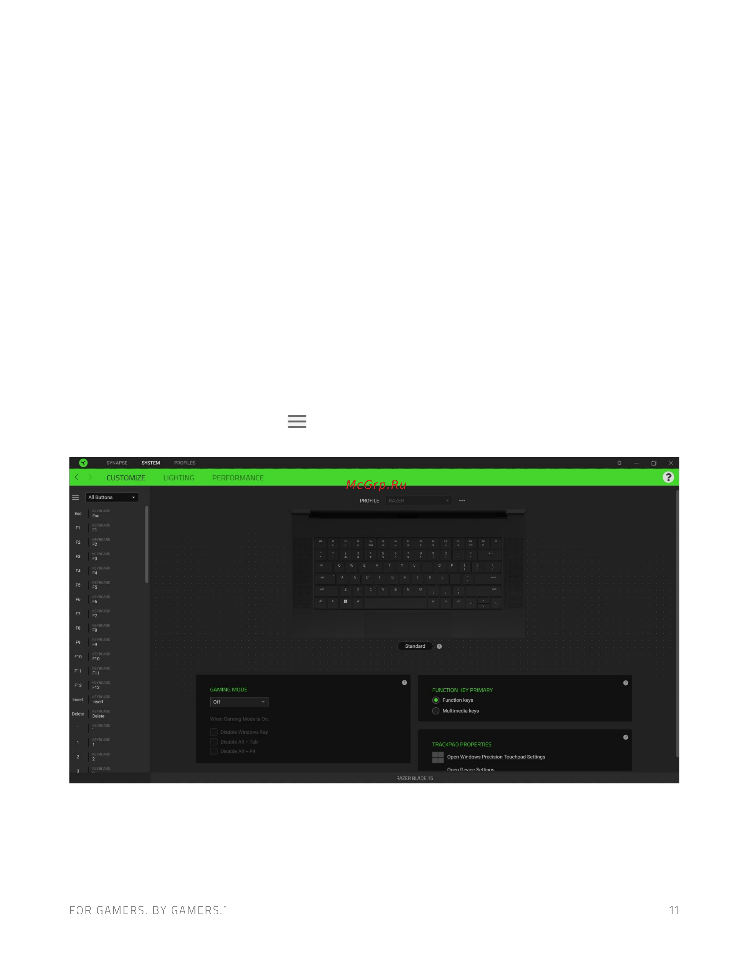 Razer Blade 15 CH8-NT (RZ09-0421NEC3-R3E1) Руководство по эксплуатации онлайн [11/24] 807637