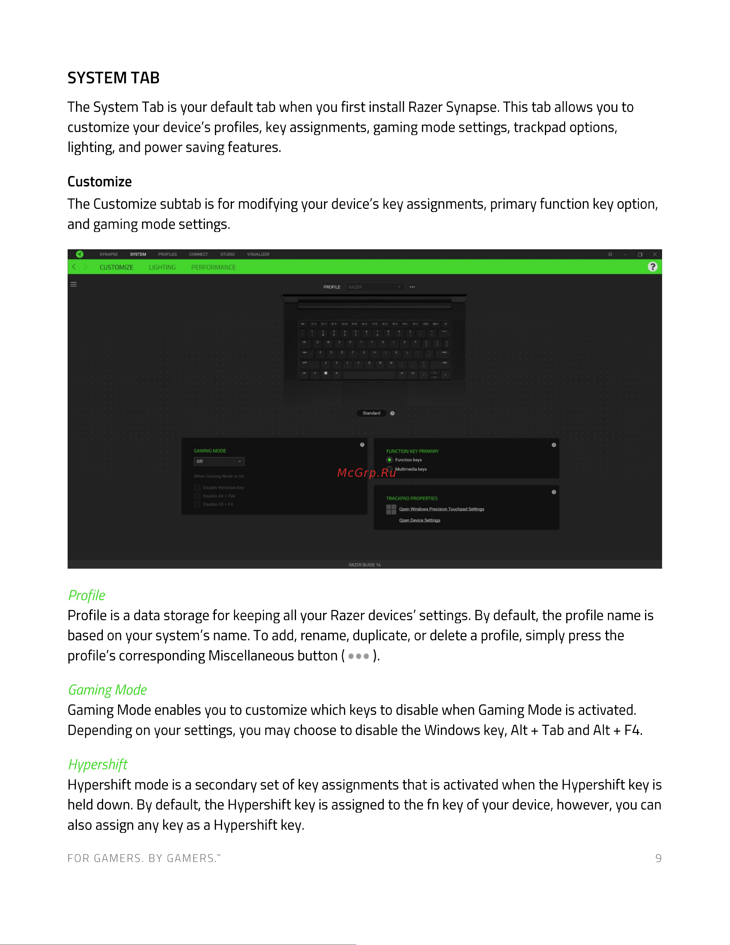 Razer Blade 14 P8-NT (RZ09-0427NEA3-R3E1) Руководство по эксплуатации онлайн [10/25] 807646