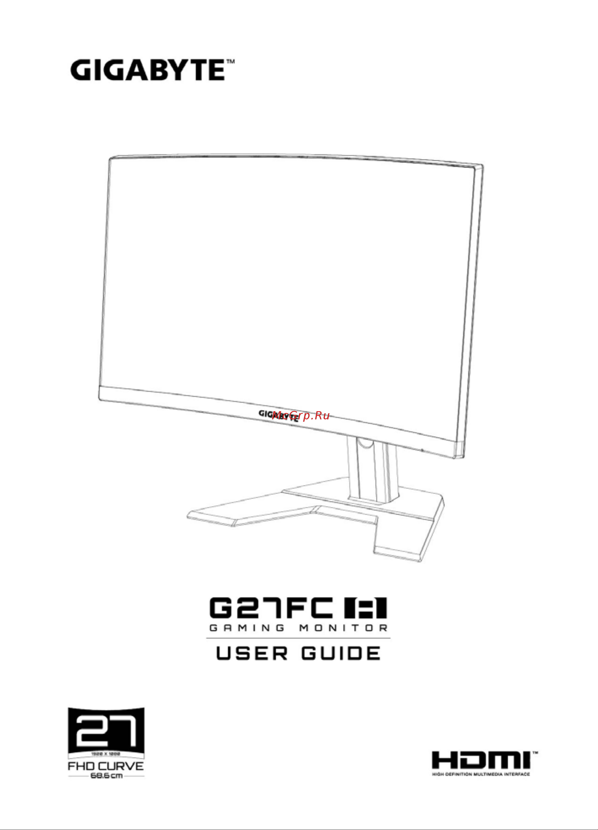 Gigabyte G27FC A-EK Руководство по эксплуатации онлайн