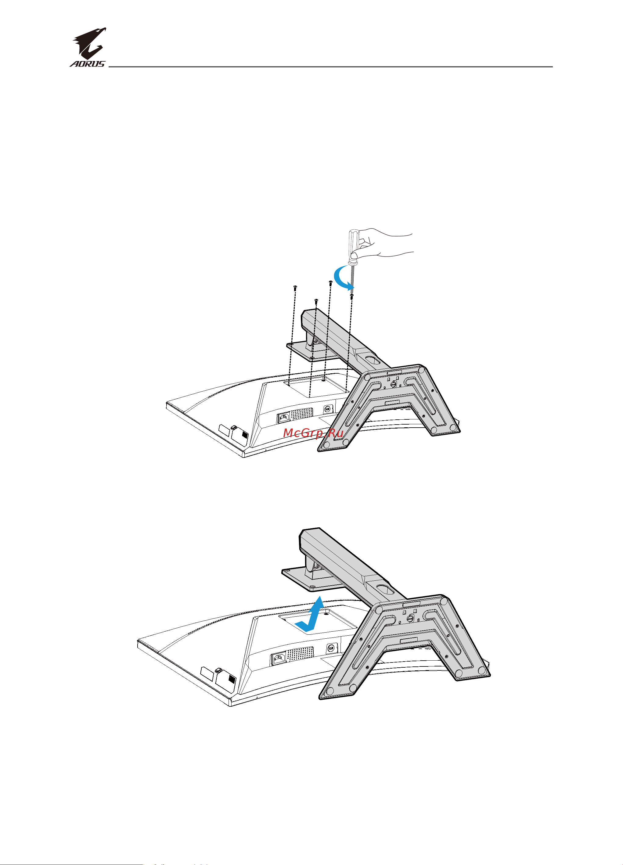 Gigabyte G27FC A-EK [22/45] Installing_a_wall mount_bracket_ optiona