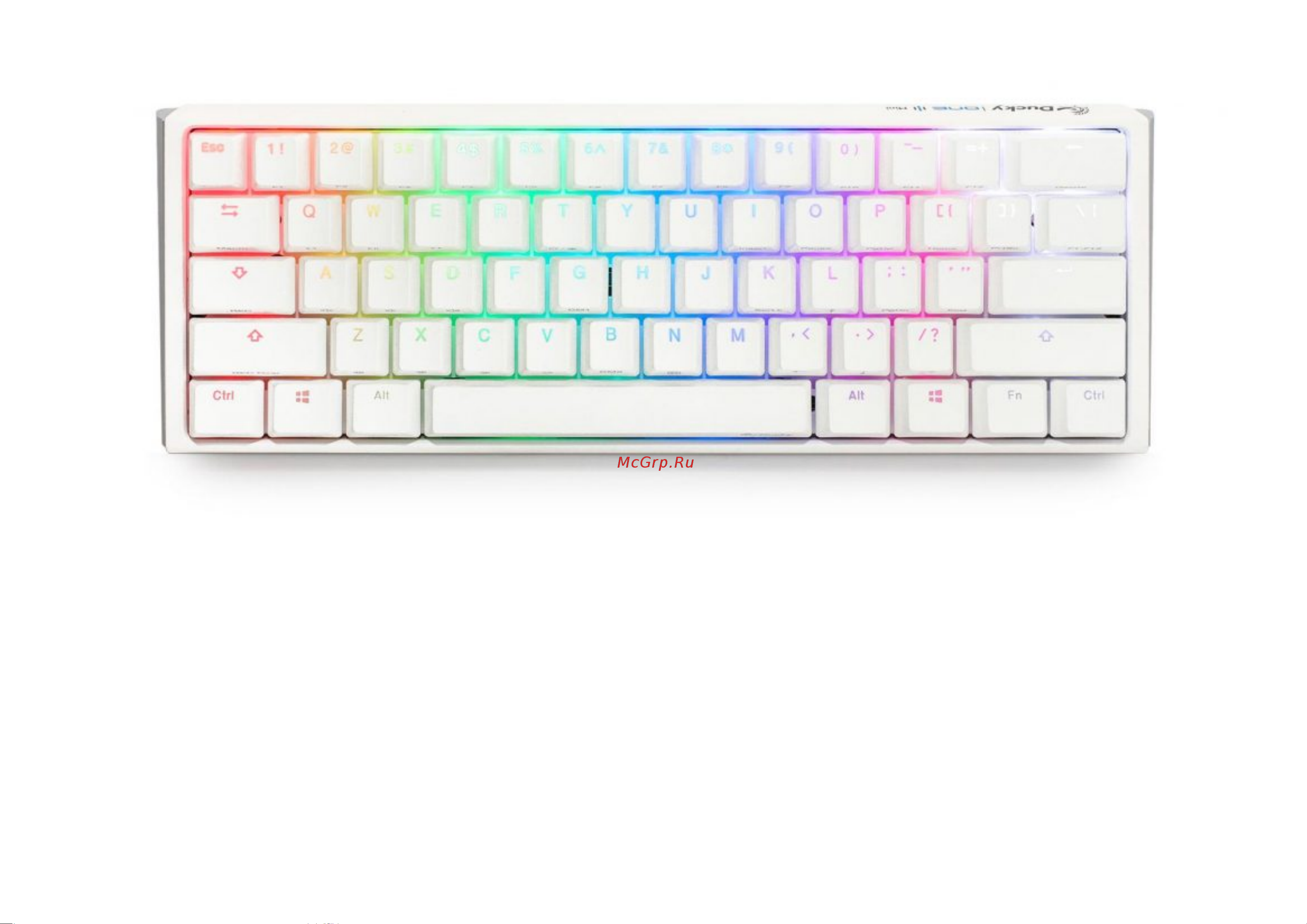 Ducky One 3 Mini Mist DKON2161ST-ERUPDMIWHHC1 Руководство по эксплуатации онлайн