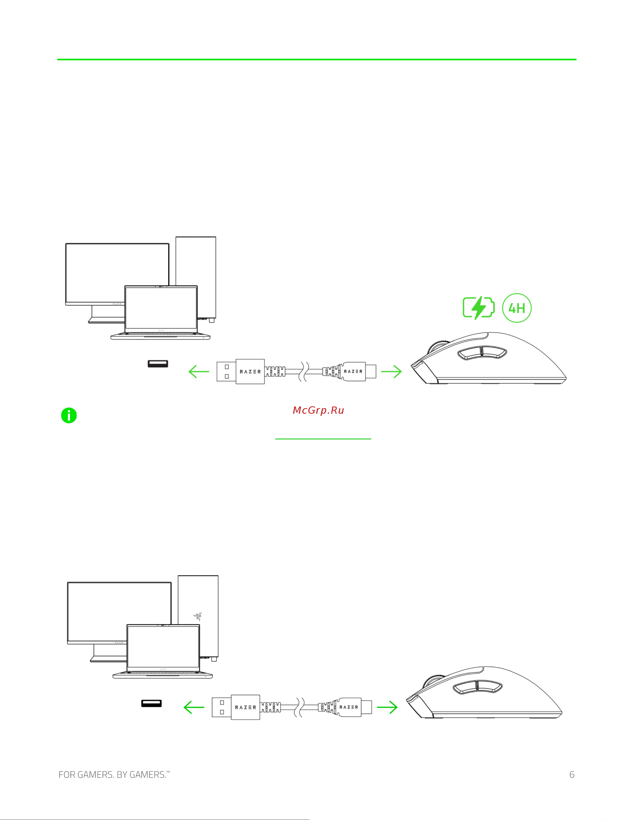 Razer DeathAdder V3 Pro (RZ01-04630200-R3G1) [7/31] Подключение мыши
