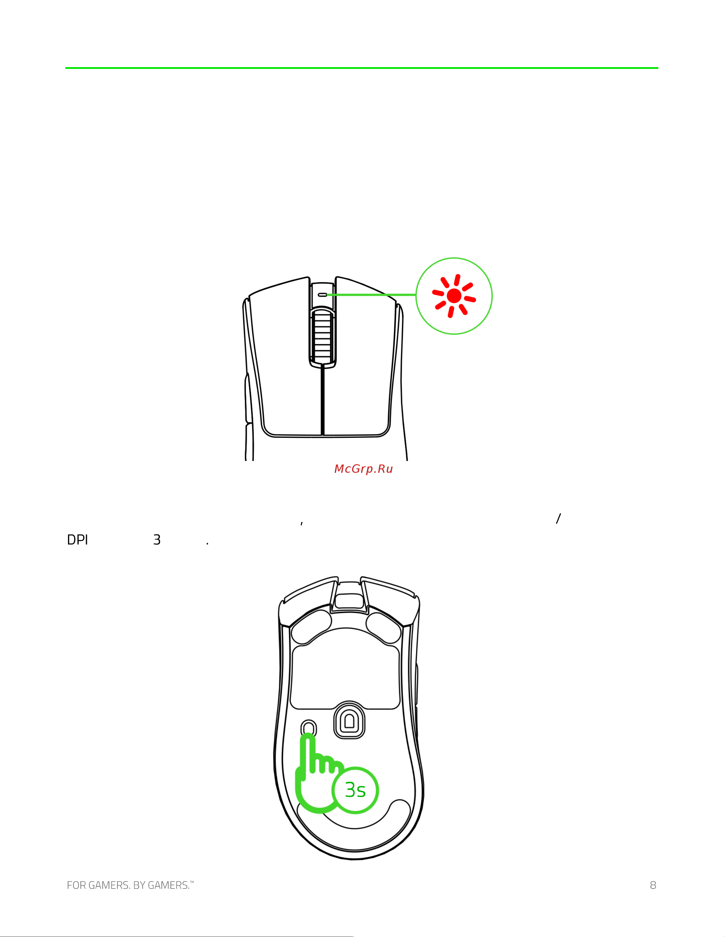 Razer DeathAdder V3 Pro (RZ01-04630200-R3G1) [9/31] Включение выключение питания