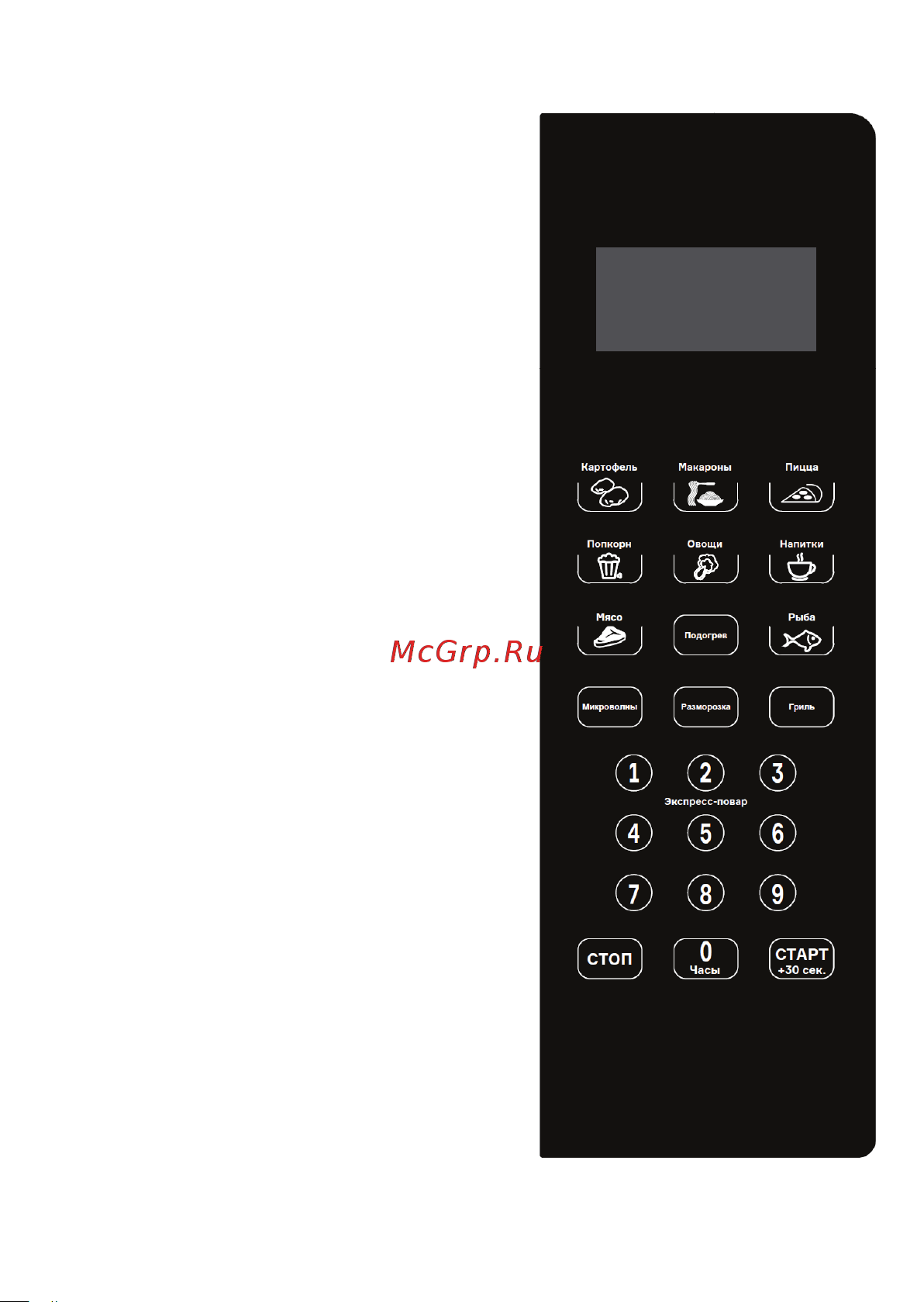 Accesstyle MG23D100B [15/56] Функции панели управления