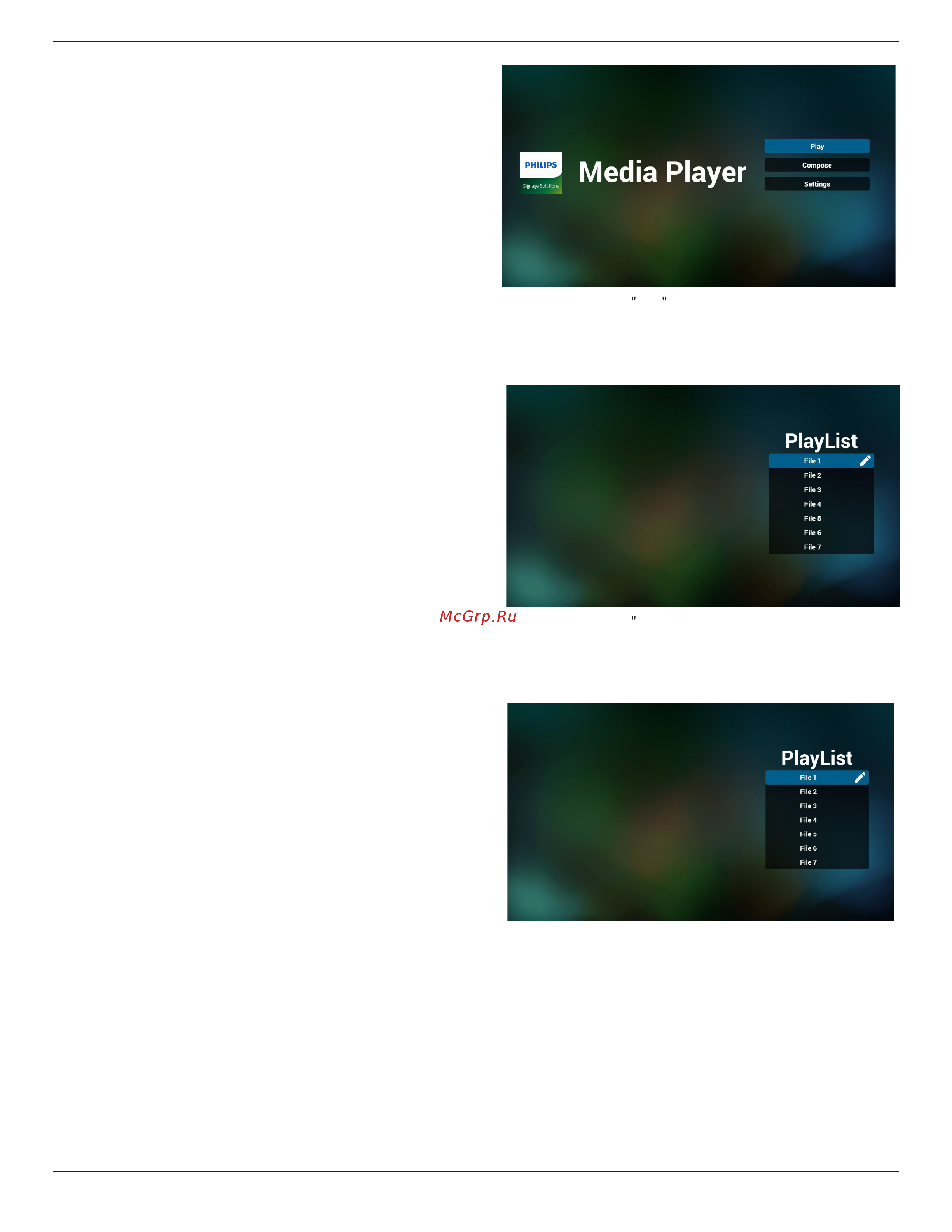 Philips 65BDL4550D/00 [33/73] Media player медиаплеер