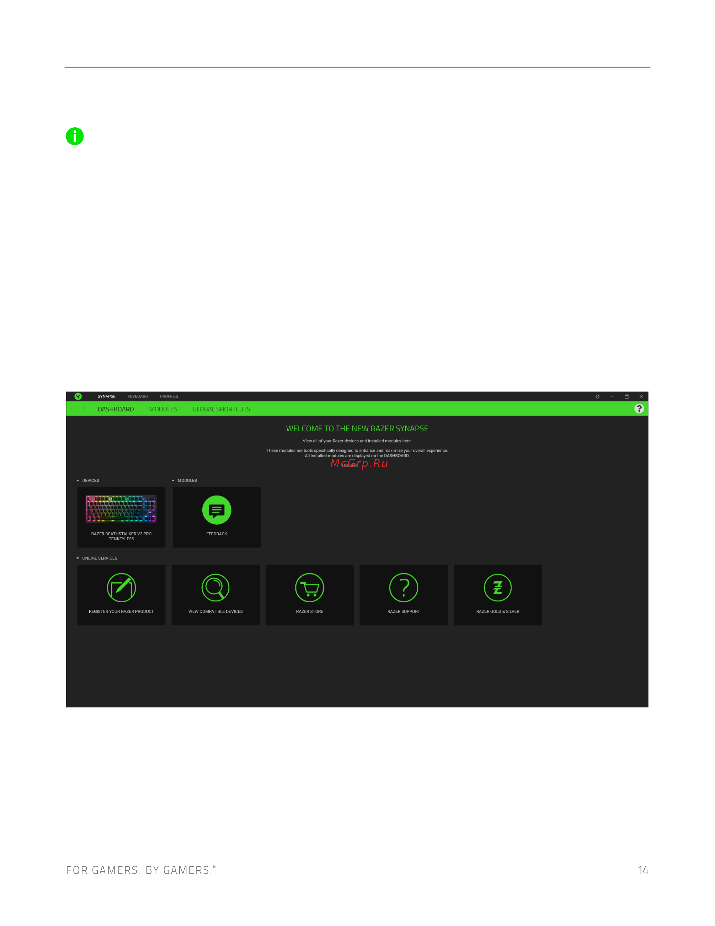 Razer Deathstalker V2 Pro Tenkeyless черный (RZ03-04370 [15/31] Настройка вашей клавиатуры razer помощью razer synapse 3