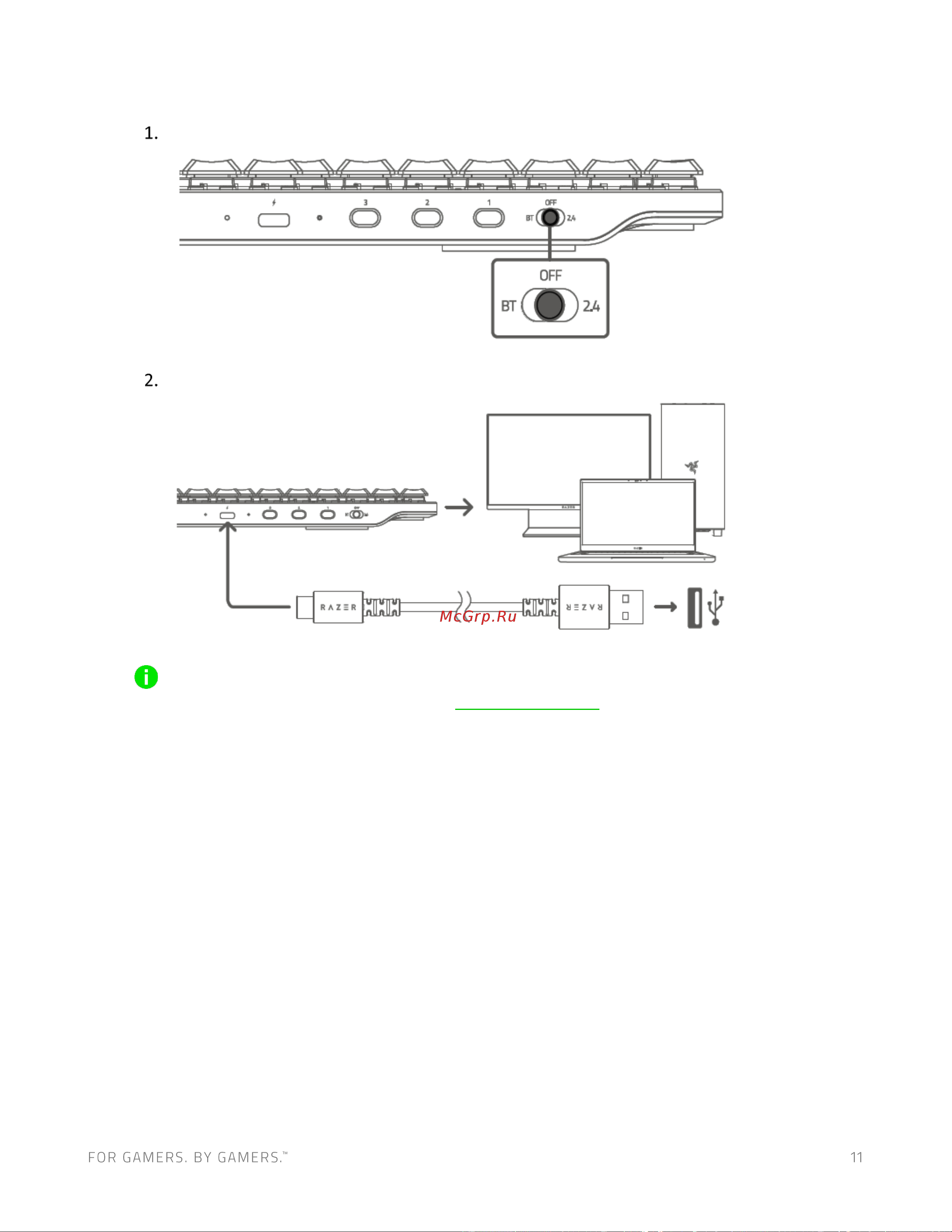 Razer Deathstalker V2 Pro черный (RZ03-04360800-R3R1) Руководство по эксплуатации онлайн [12/32] 808038