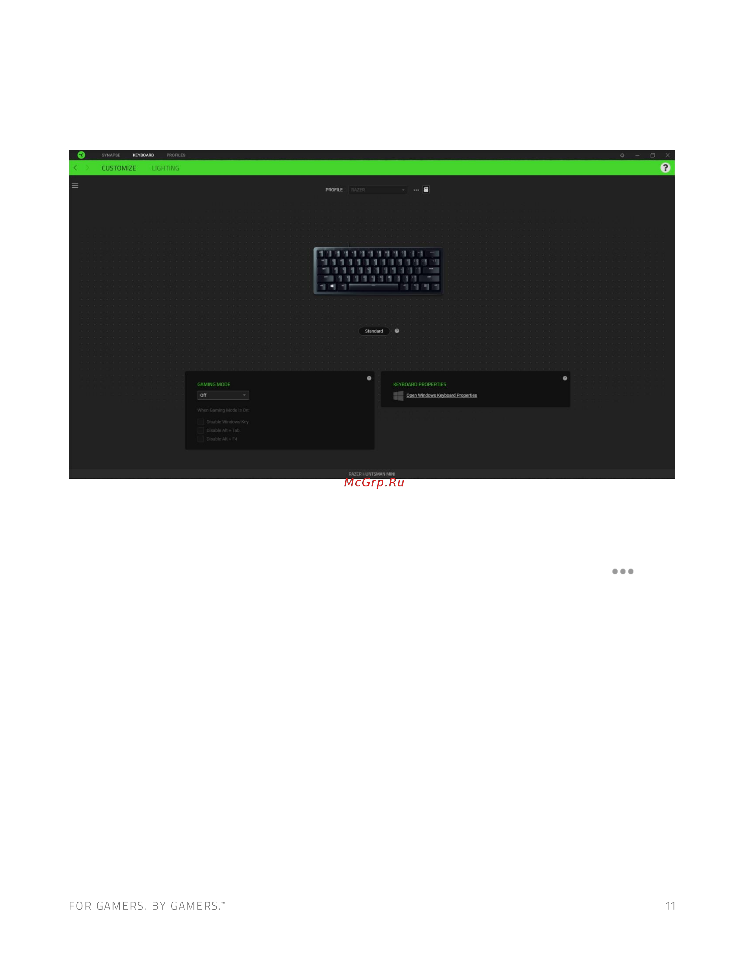Razer Huntsman Mini Mercury Ed. Белый (RZ03-03392200-R3 Руководство по эксплуатации онлайн [12/25] 808039