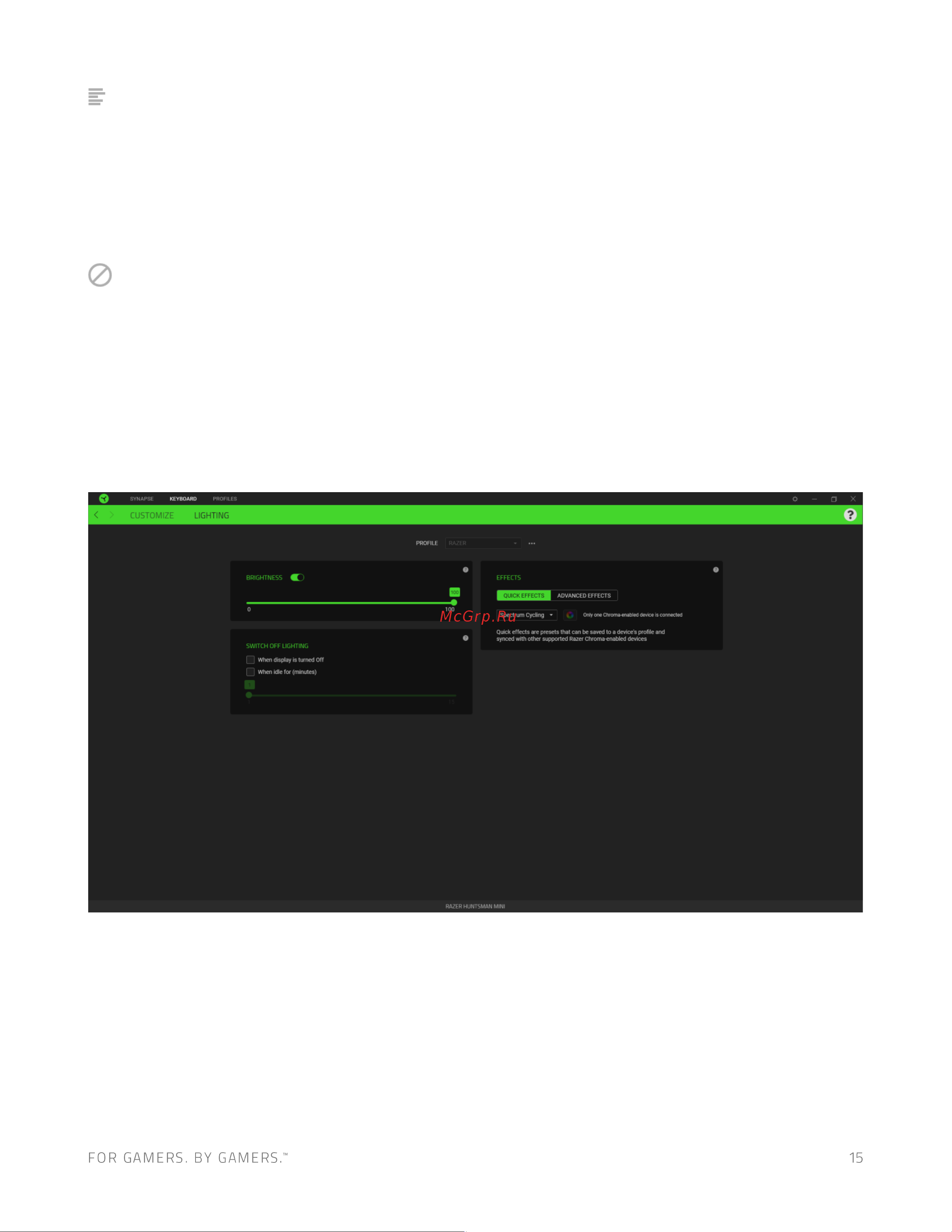 Razer Huntsman Mini Mercury Ed. Белый (RZ03-03392200-R3 Руководство по эксплуатации онлайн [16/25] 808039