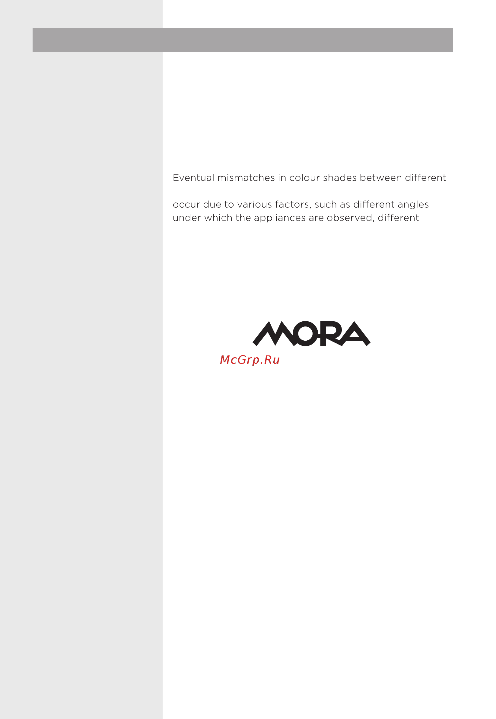 Mora MT104B [20/40] Guarantee service