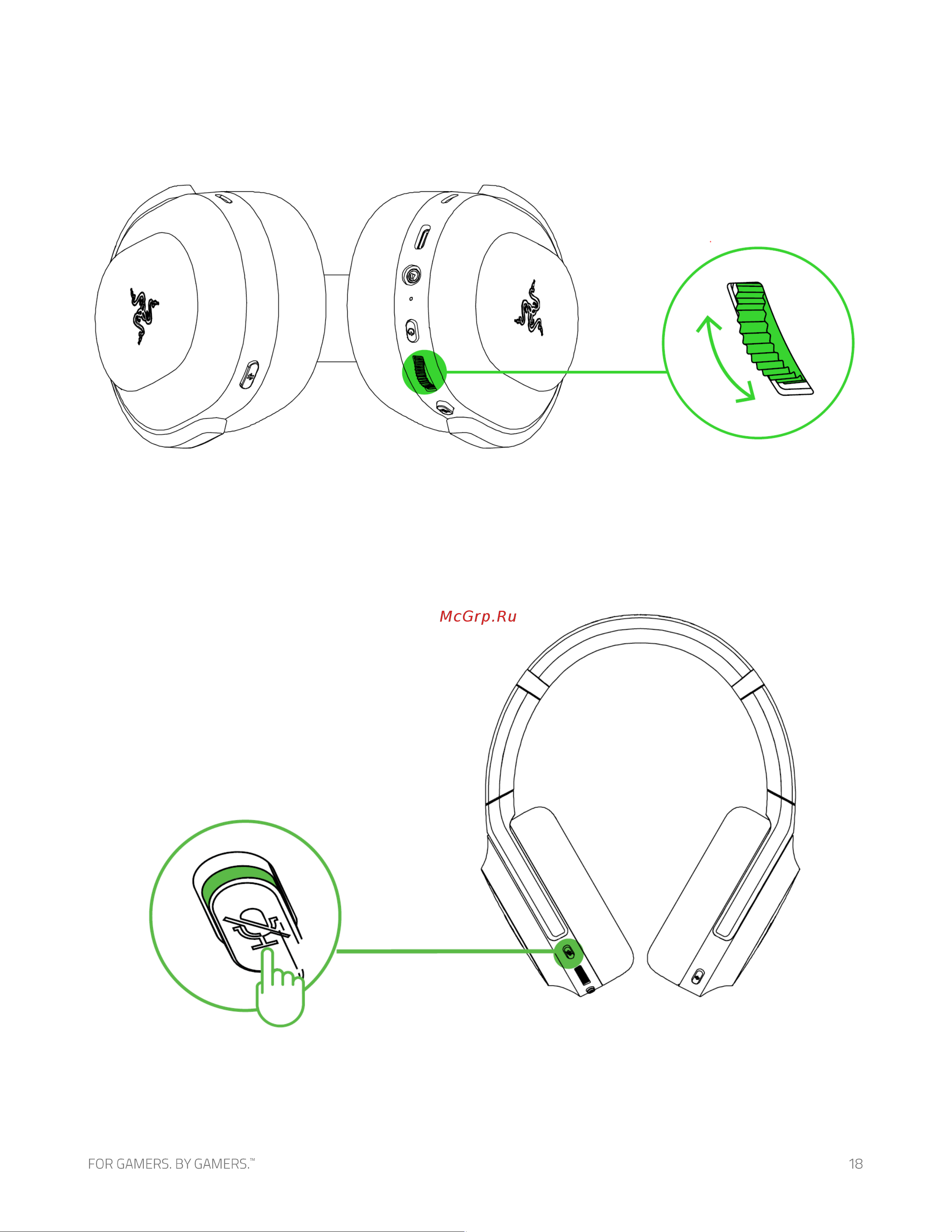 Razer Barracuda Pink (RZ04-03790300-R3M1) [19/38] Выключение и включение микрофона