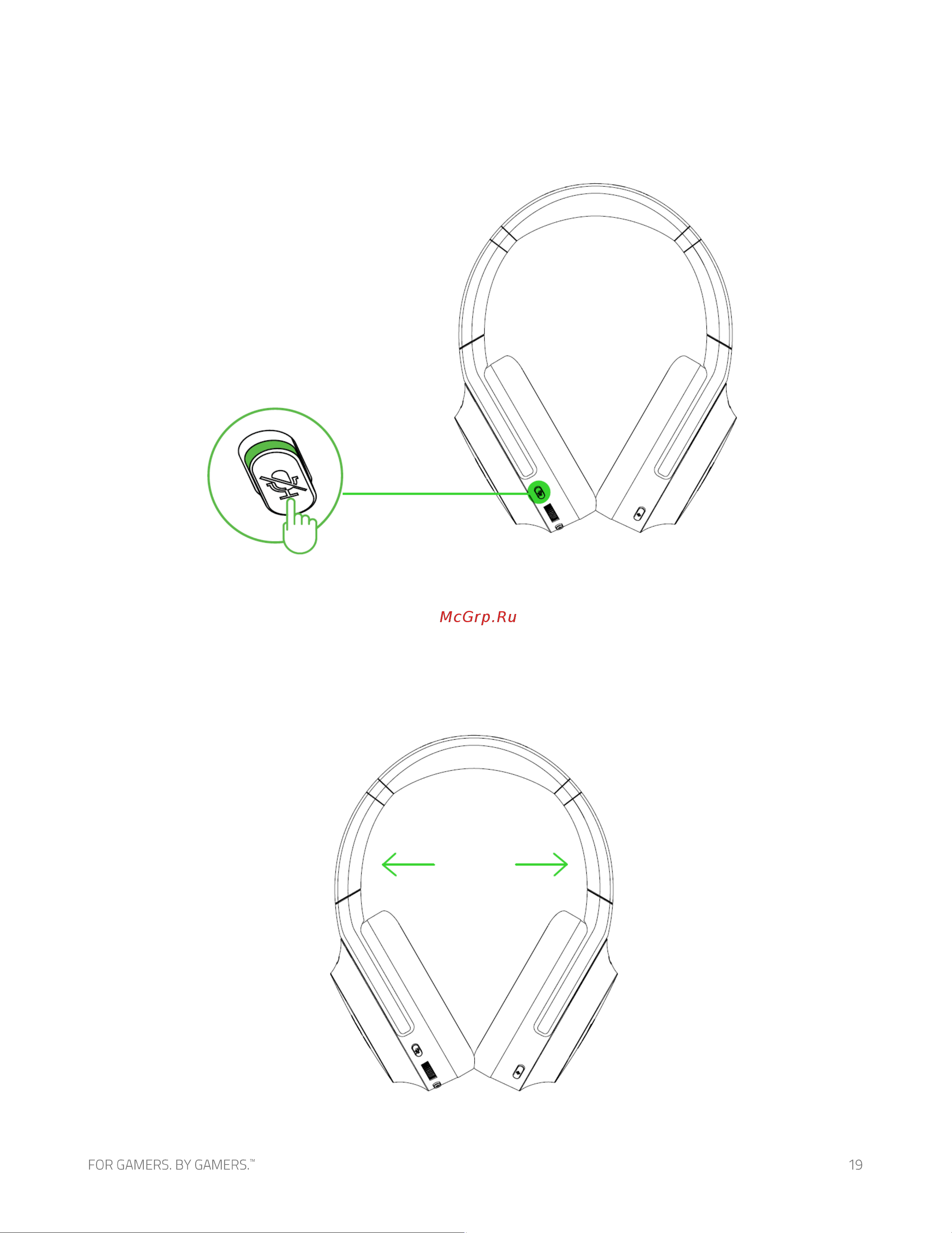 Razer Barracuda Pro Black (RZ04-03780100-R3M1) [20/38] Выключение и включение микрофона