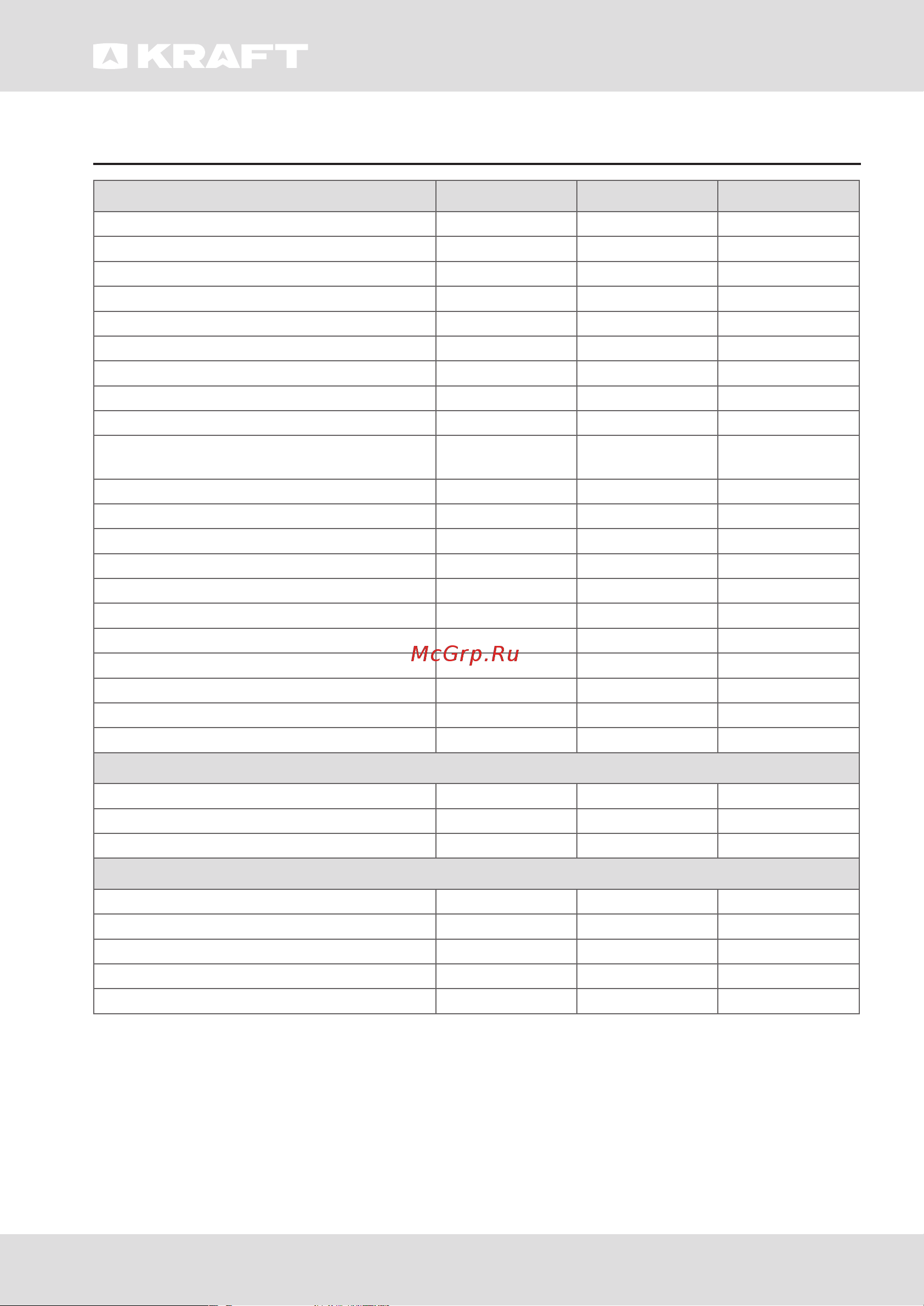 KRAFT BD(W)-150BL [34/60] Specification equipment