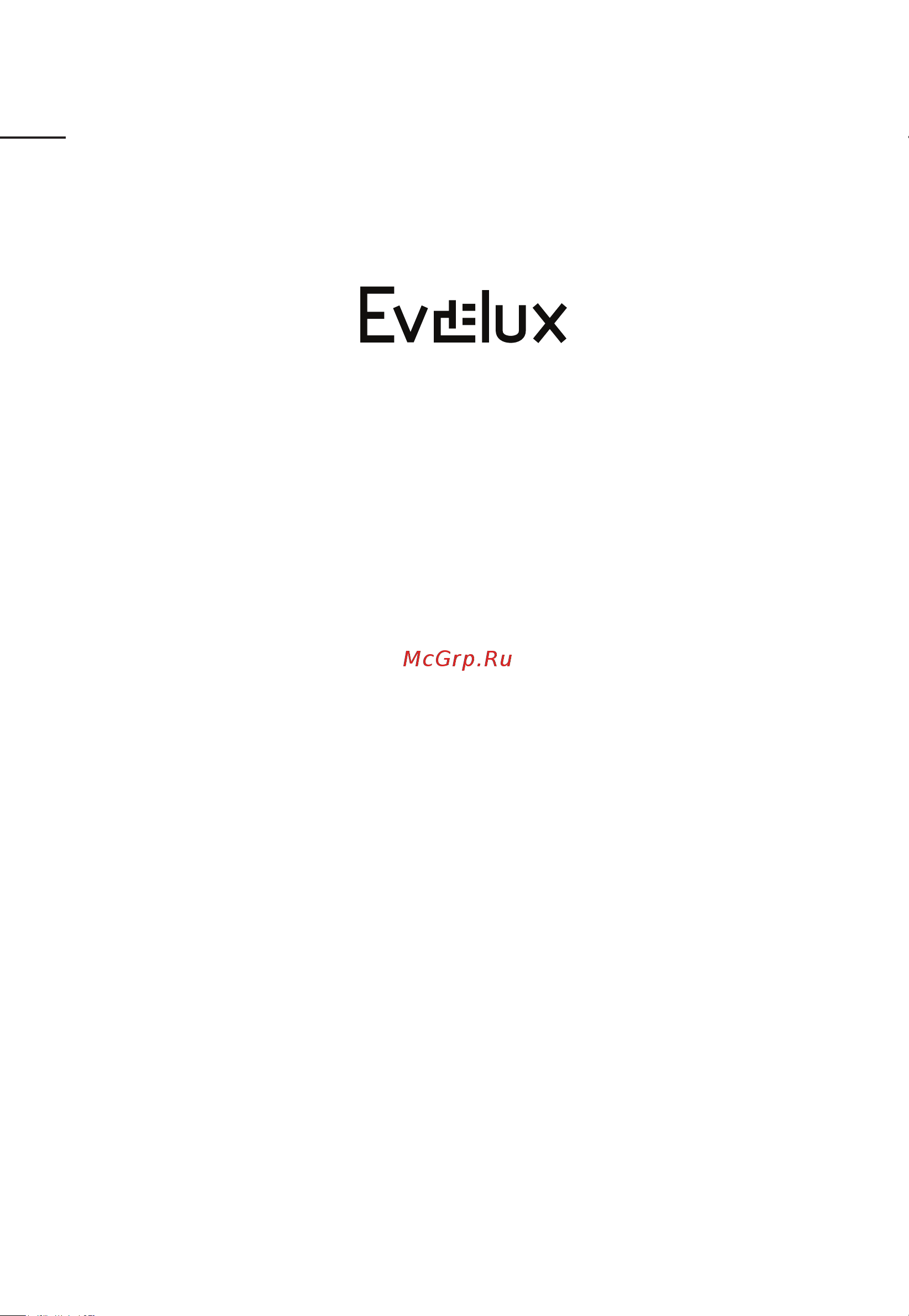 Evelux MW 25 X Руководство по эксплуатации онлайн [36/36] 808144
