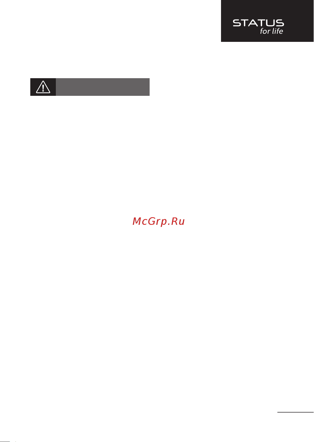 STATUS for life ST-SF-040M(BU) Light blue [5/20] Правила безопасности