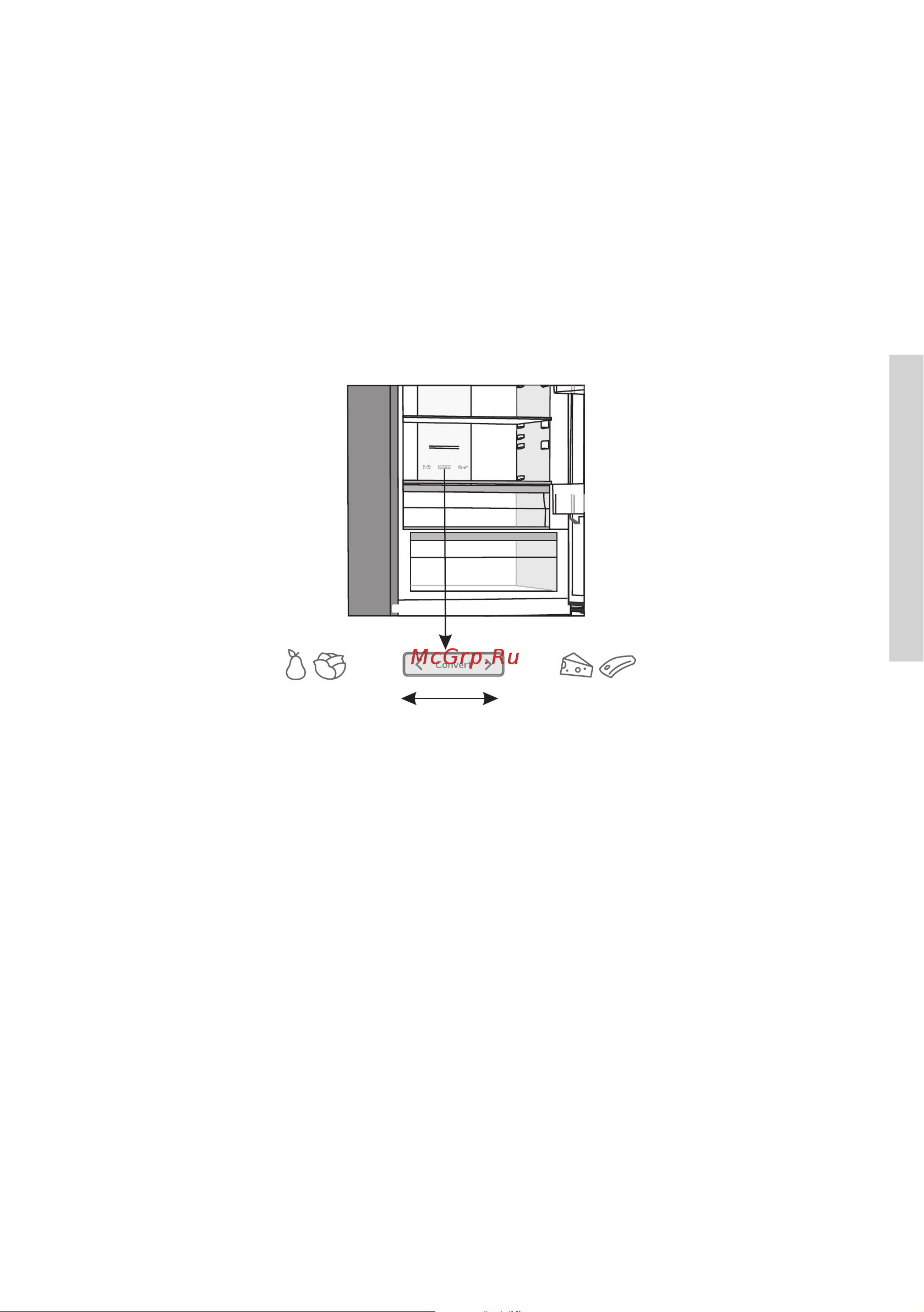 Gorenje NRK 6202 CLI [25/44] Преобразование контейнера freshzone в контейнер для овощей и фруктов