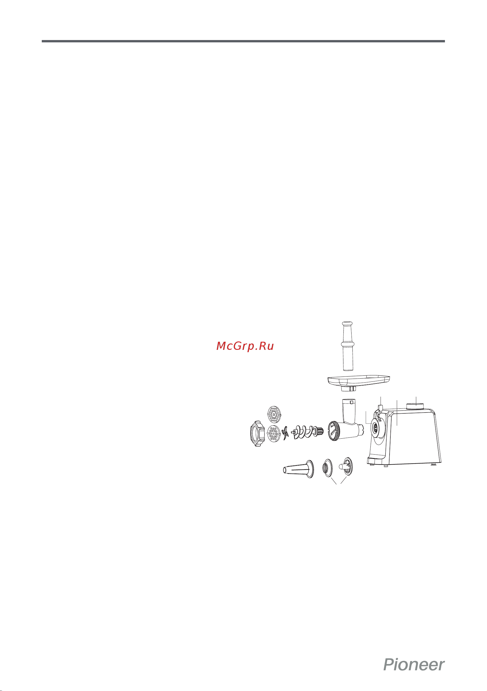 Pioneer MG110 [6/16] Комплектация