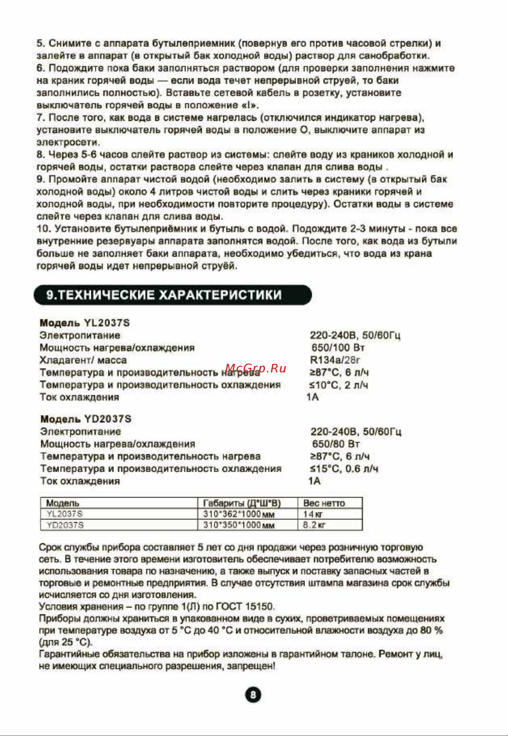 Midea YL2037S [10/11] Instructionyl2037s yd2037s_страница_10