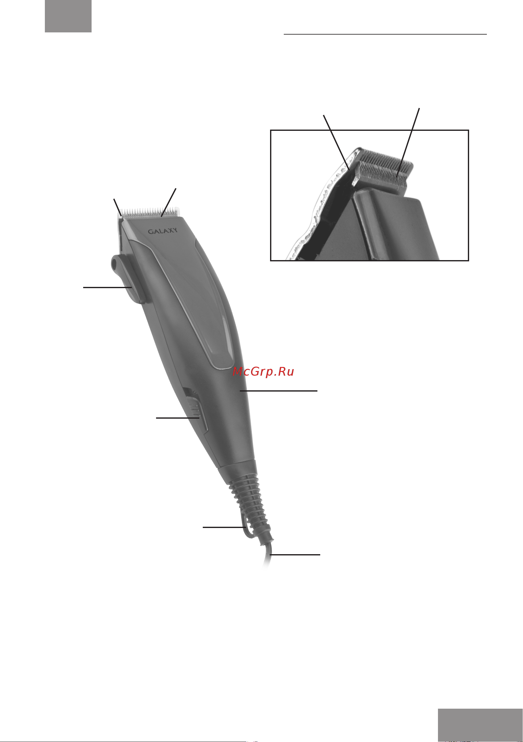 Galaxy LINE GL4101 [13/22] Электр құралының атқарымдық элементтері