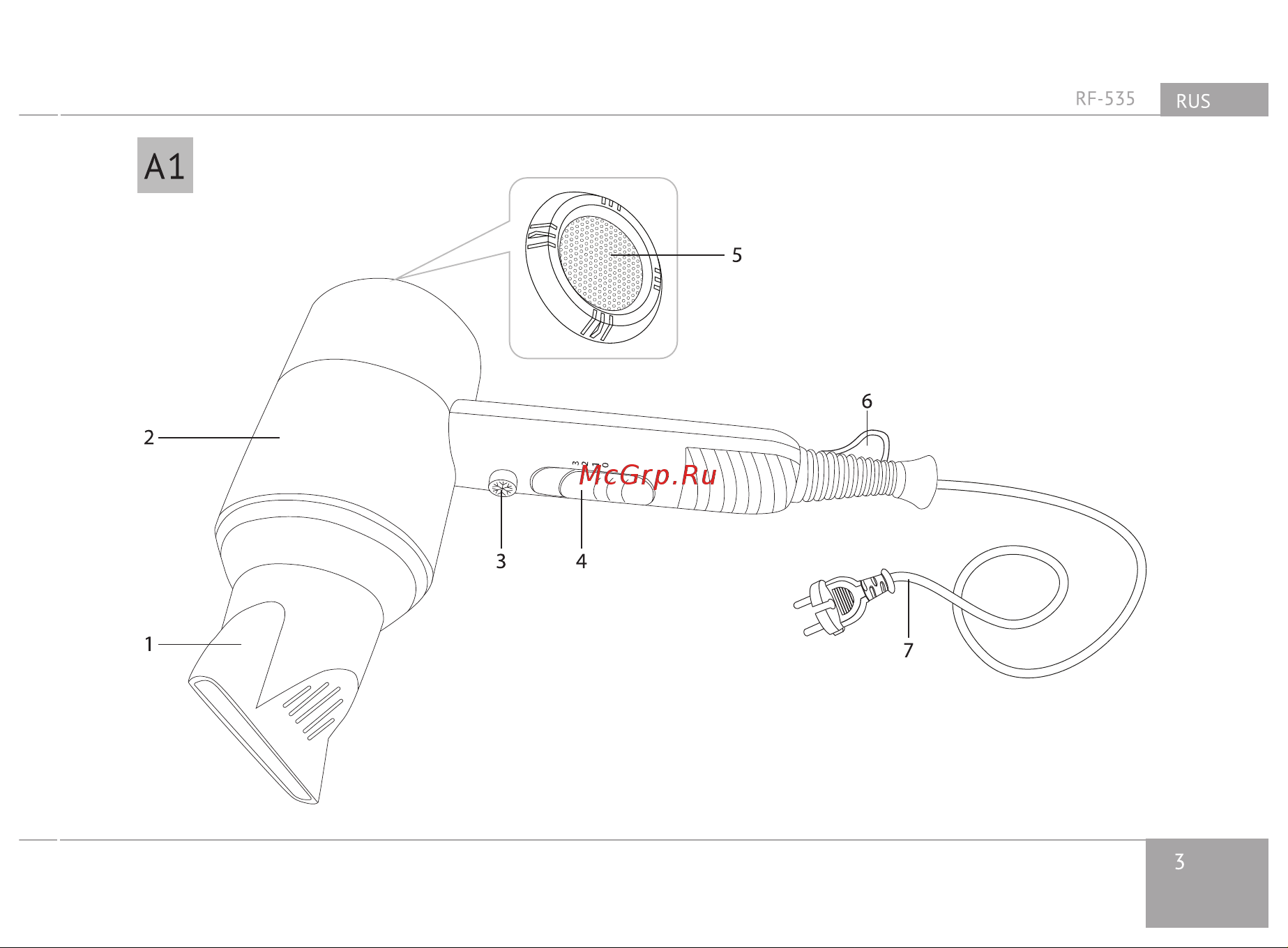 RED Solution RF-535 Руководство по эксплуатации онлайн [3/16] 808380
