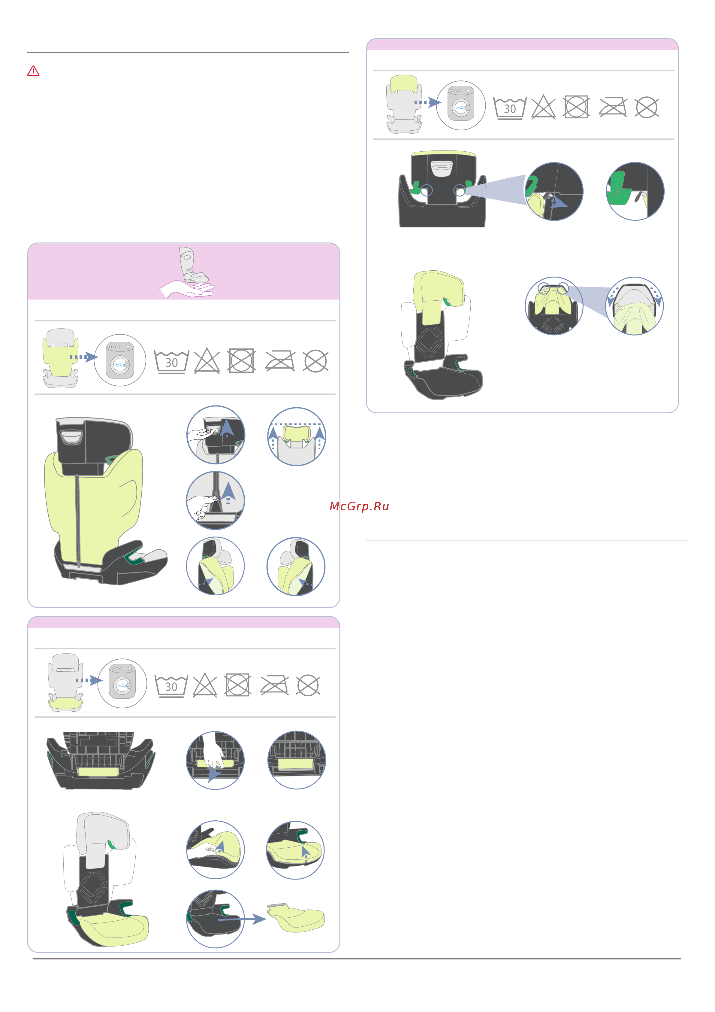 Britax Roemer ADVENTURE PLUS [6/6] Чистка и уход
