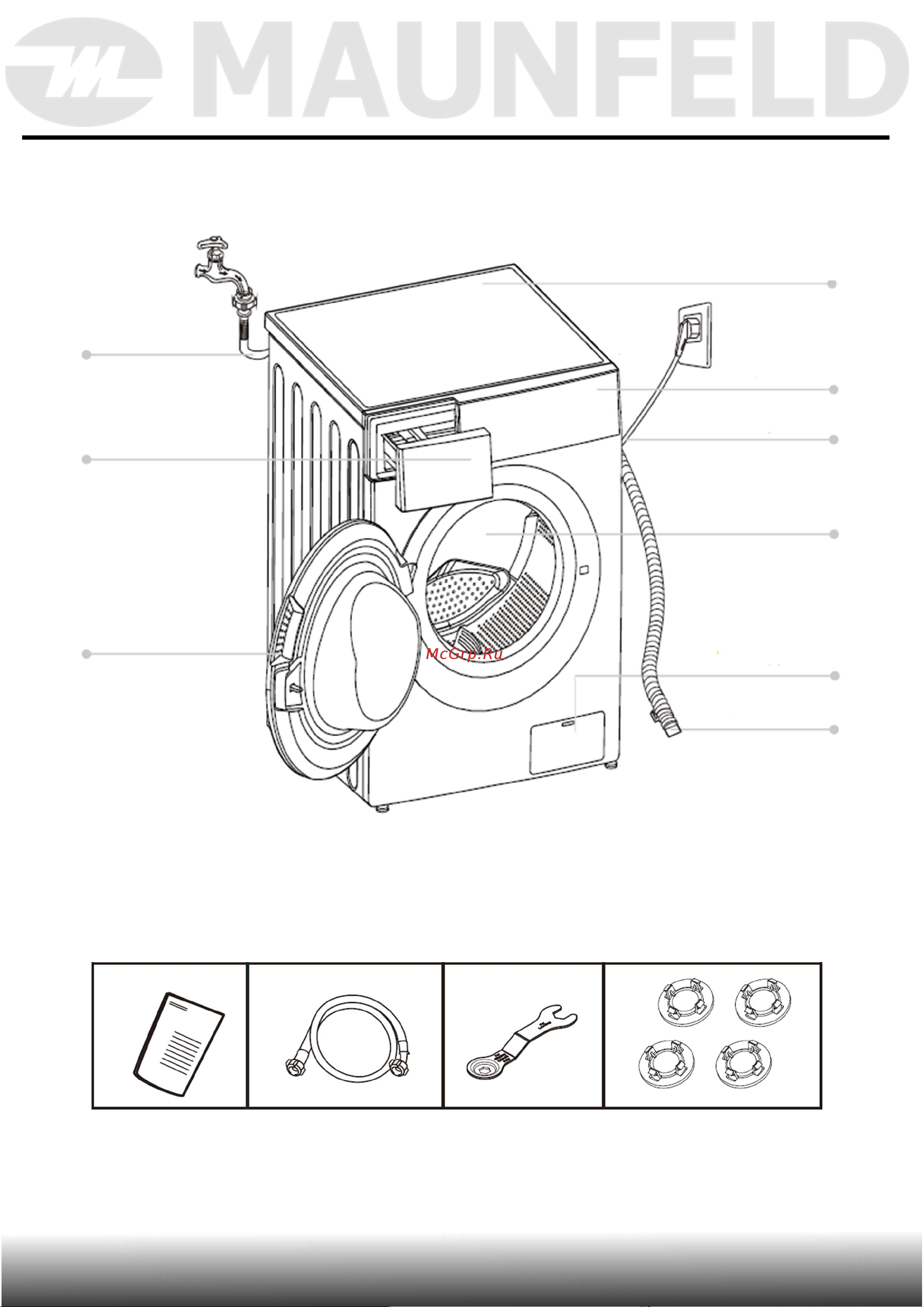 Maunfeld MFWM106WH051D [11/49] Описание прибора