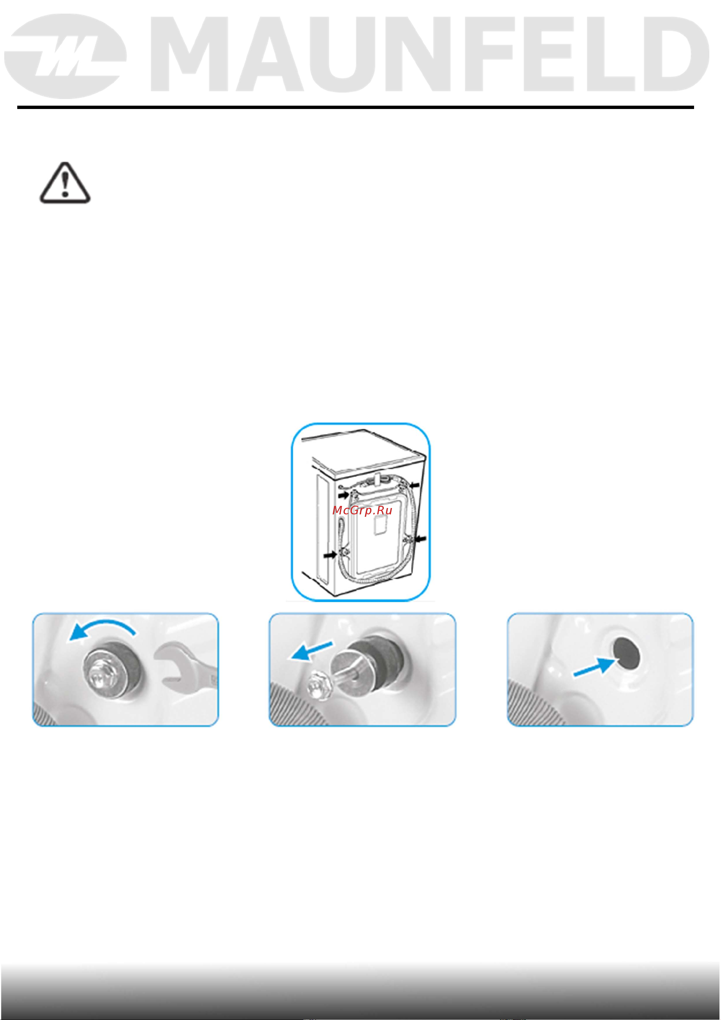 Maunfeld MFWM106WH051D [14/49] Установка прибора