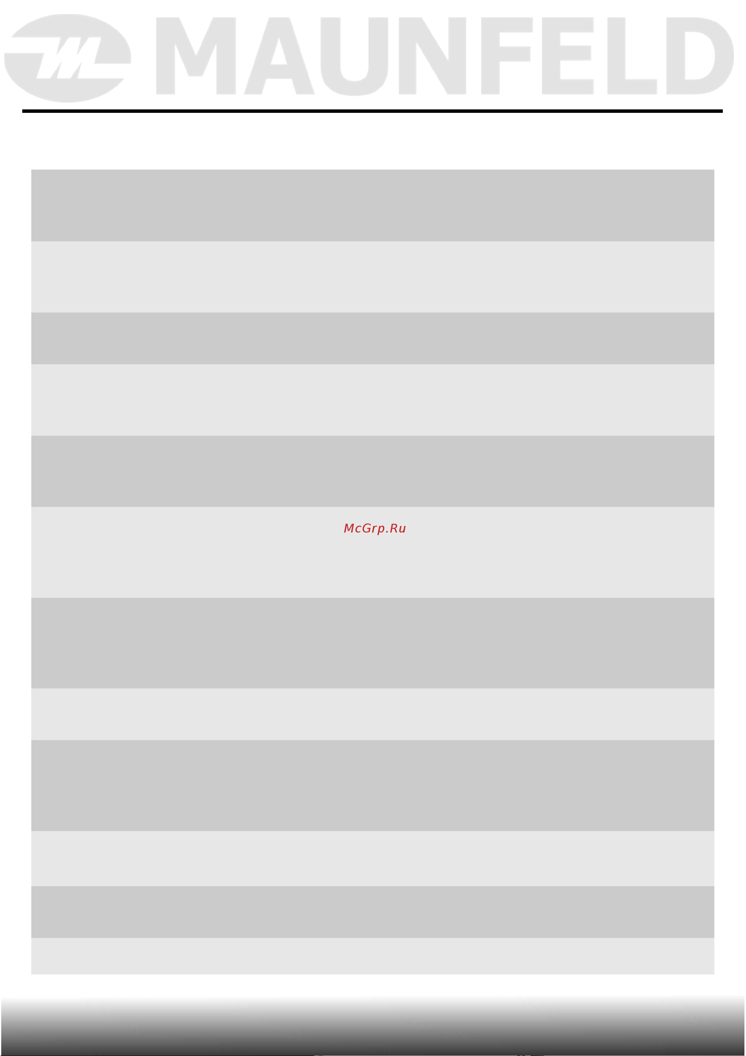 Maunfeld MFWM106WH051D [23/49] Описание программ