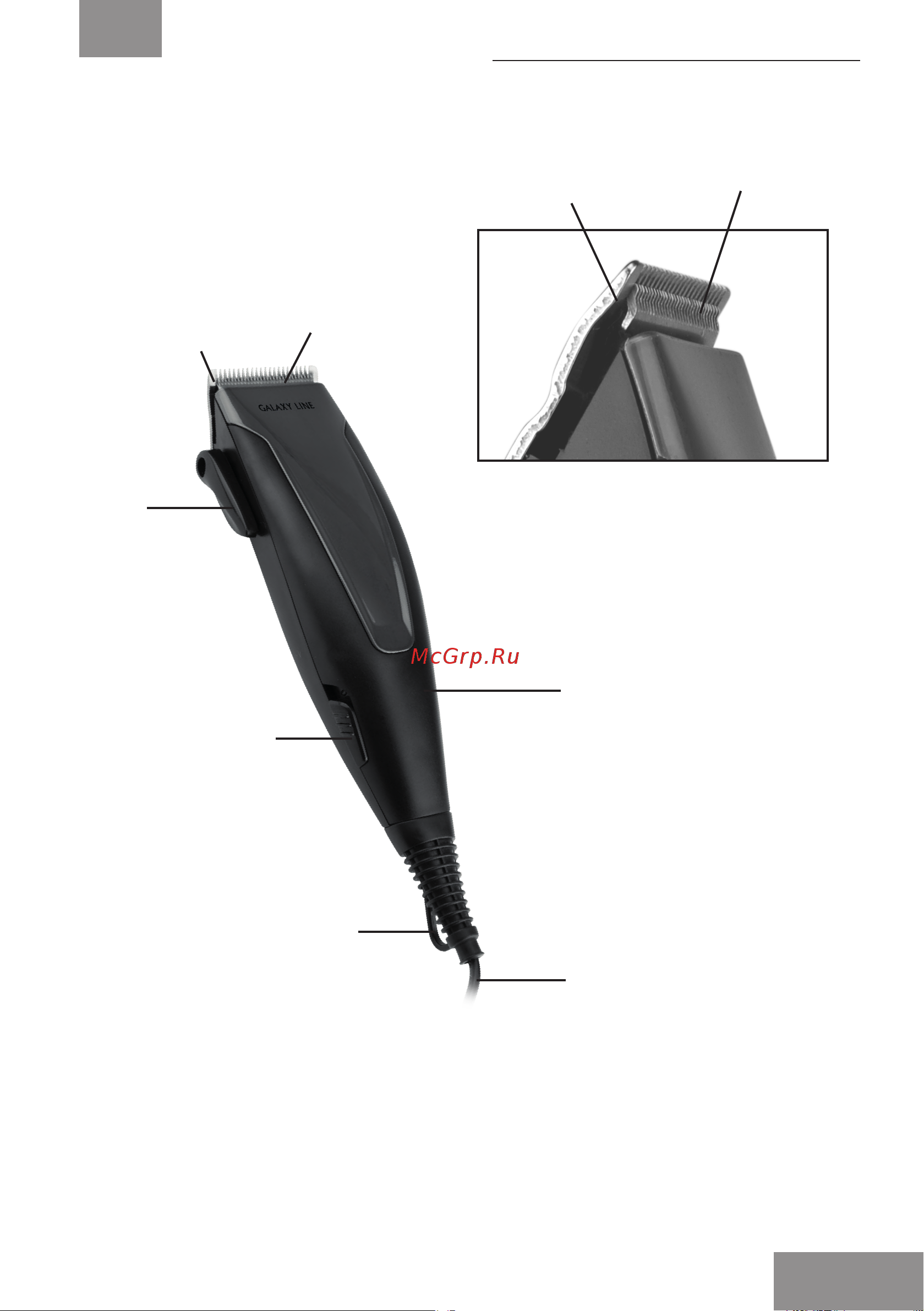 Galaxy Line GL4101 [13/22] Электр құралының атқарымдық элементтері