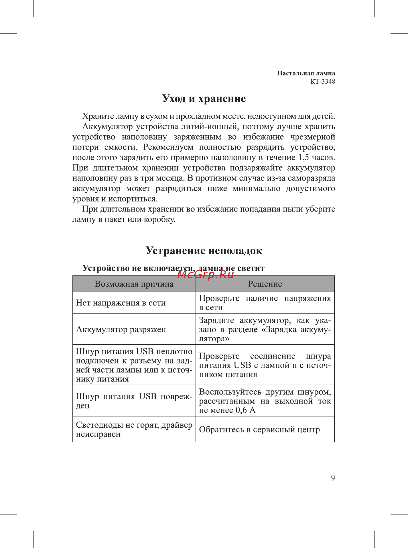 Kitfort КТ-3348 Руководство по эксплуатации онлайн [9/16] 808808