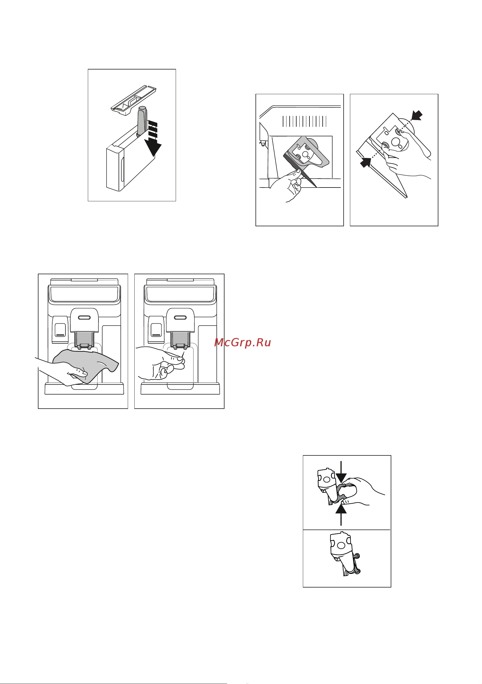Delonghi ECAM450.86.T [139/152] Čistenie ústí vydávača kávy