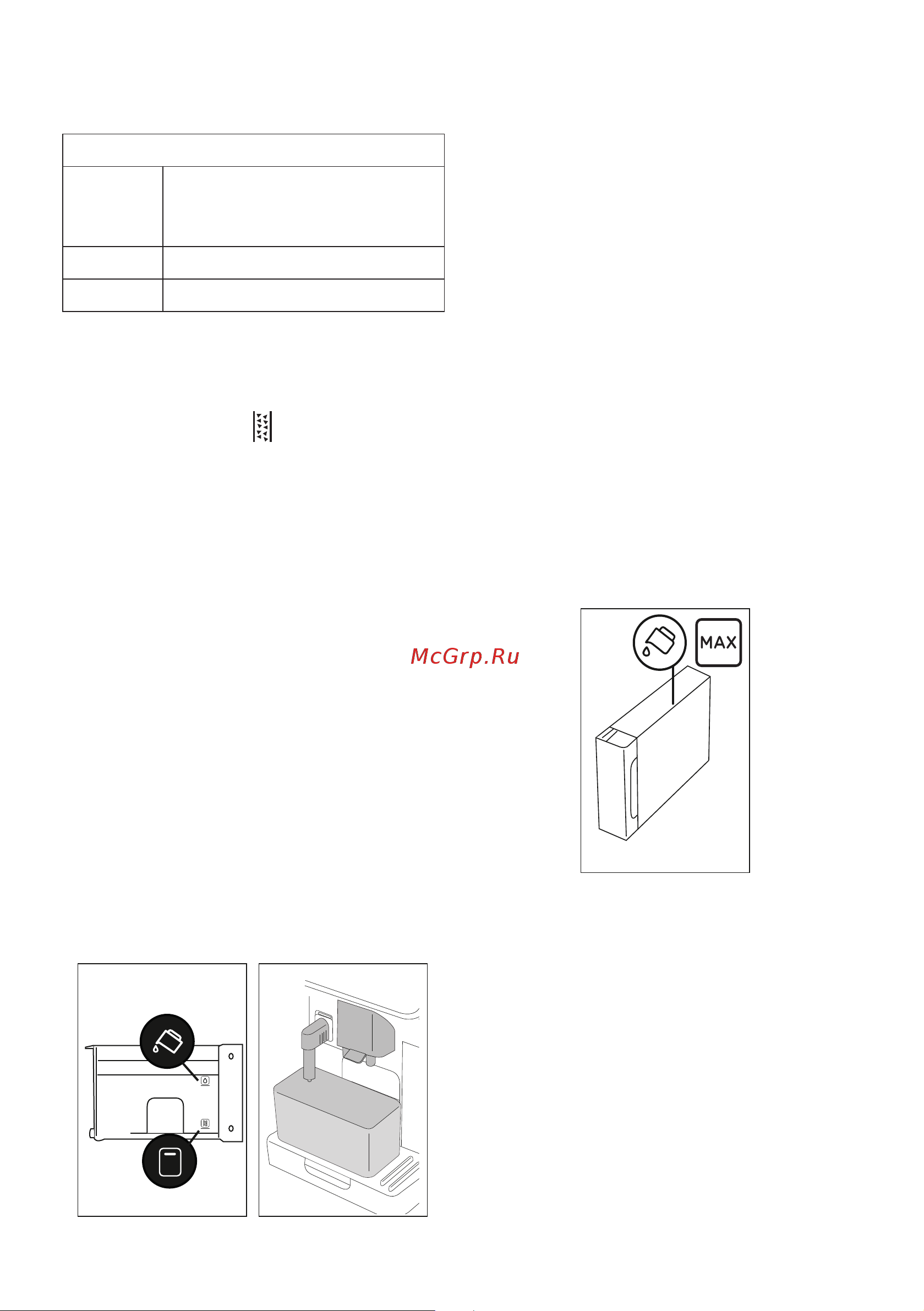 Delonghi ECAM450.86.T [24/152] Поместите под узлами подачи пустую емкость ис