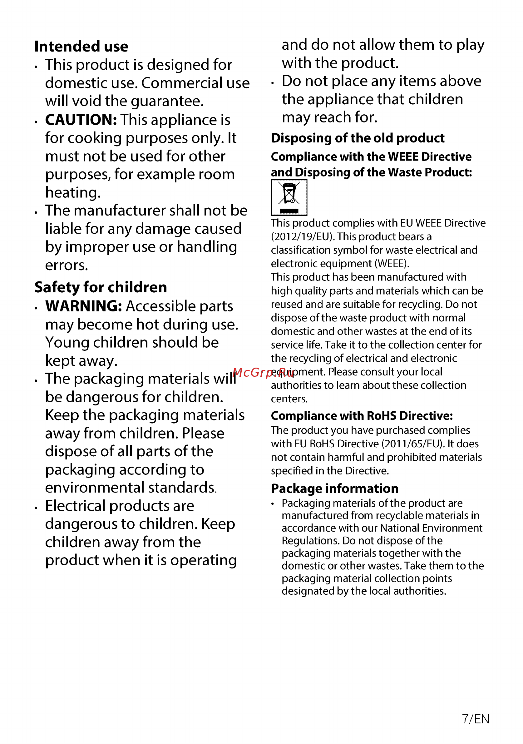 Hotpoint HR 6T2 C WH Руководство по эксплуатации онлайн [7/80] 809248