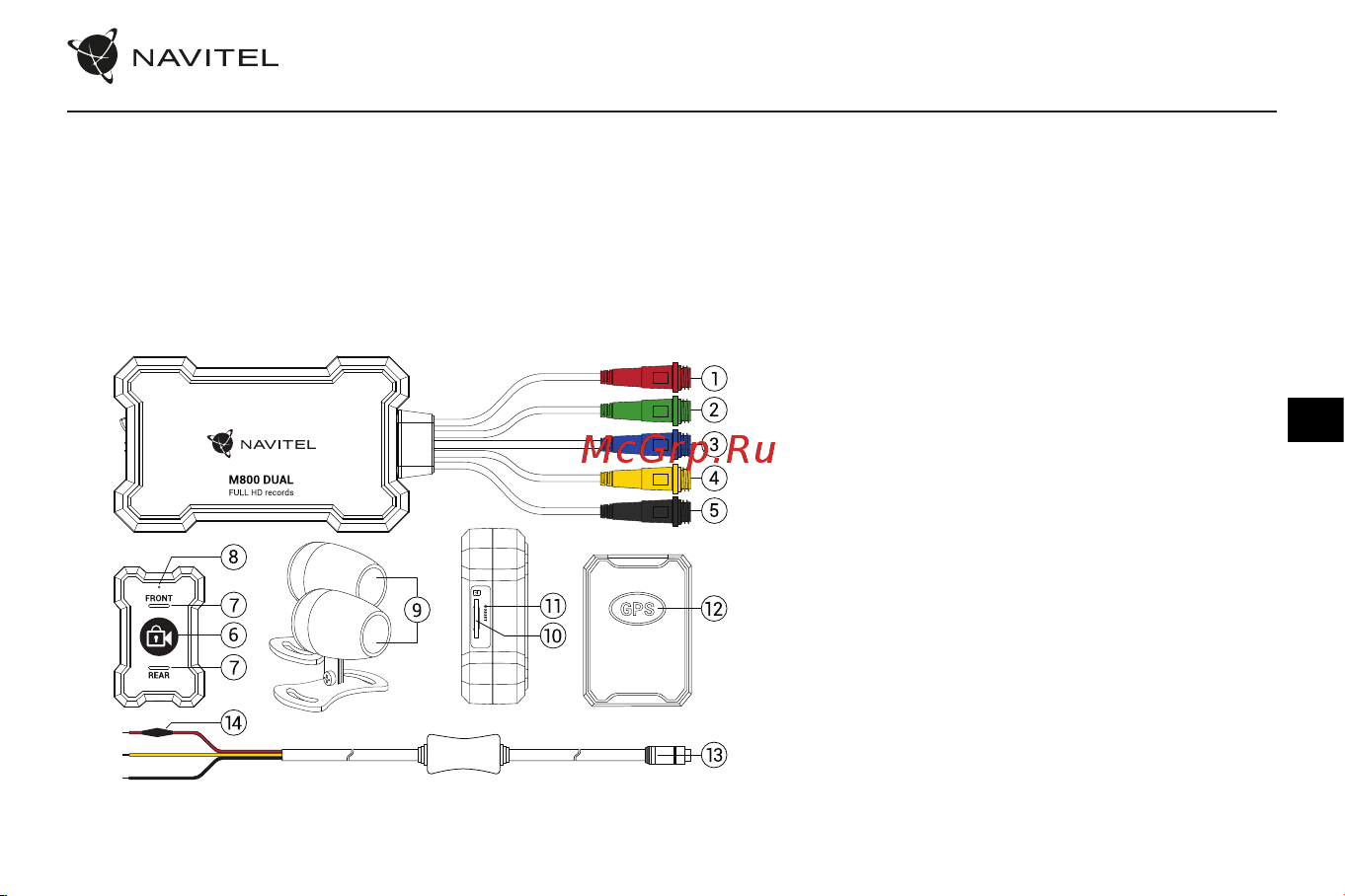 Navitel M800 DUAL [32/75] Pakuotės turinys