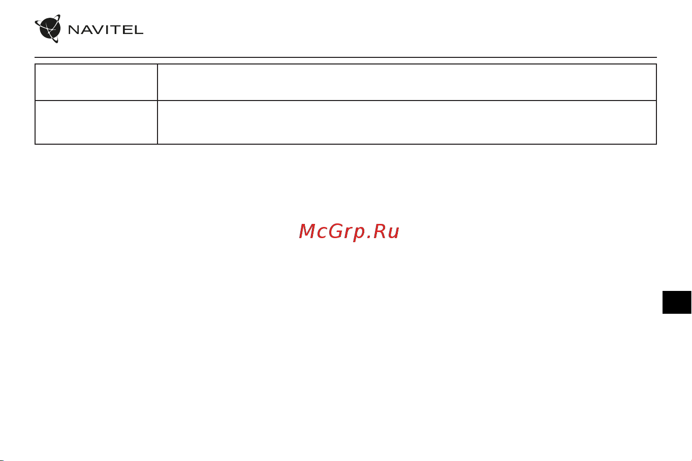 Navitel M800 DUAL [54/75] Atenție