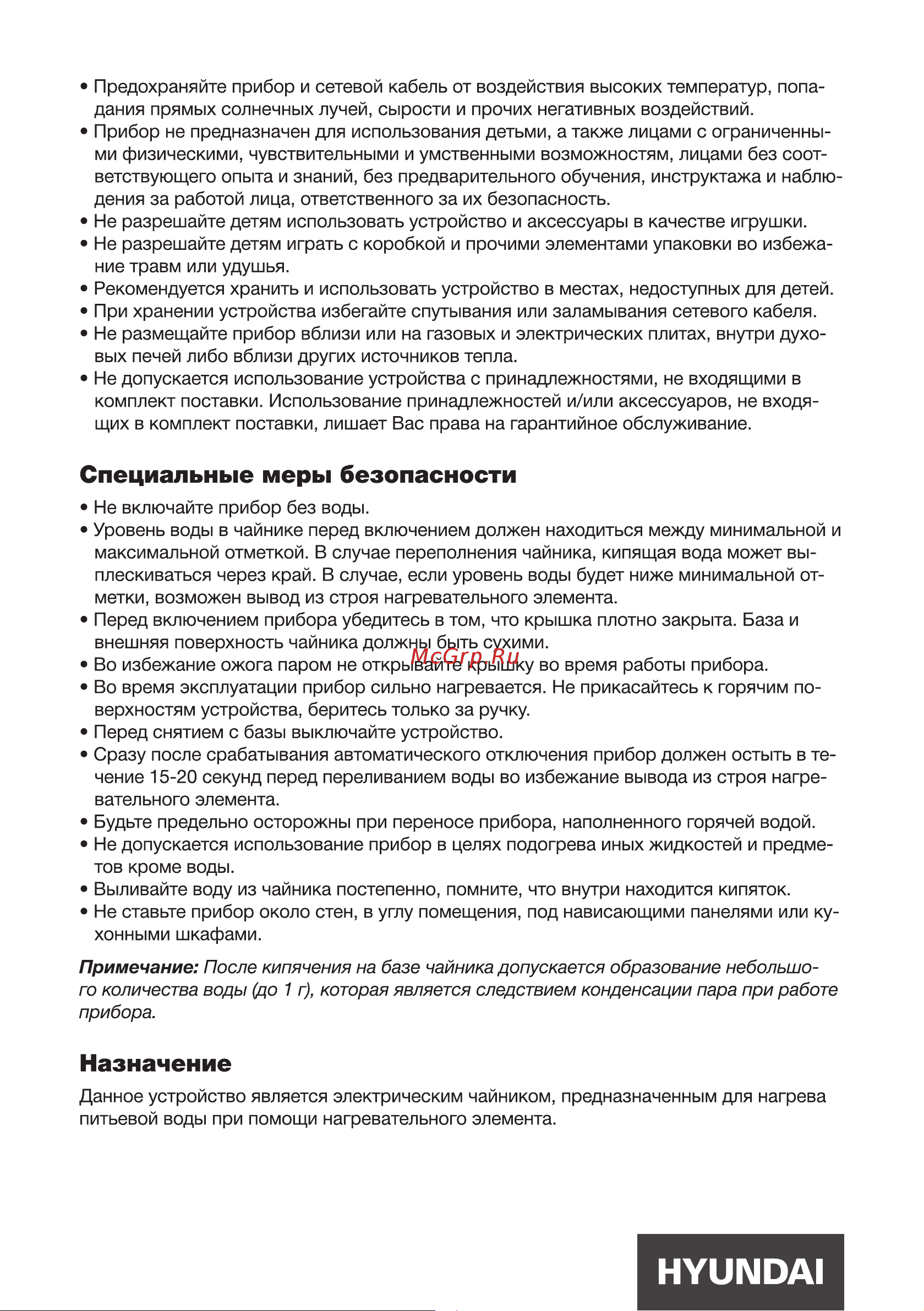 Hyundai HYK-S4801 серебристый Руководство по эксплуатации онлайн [4/14] 809488