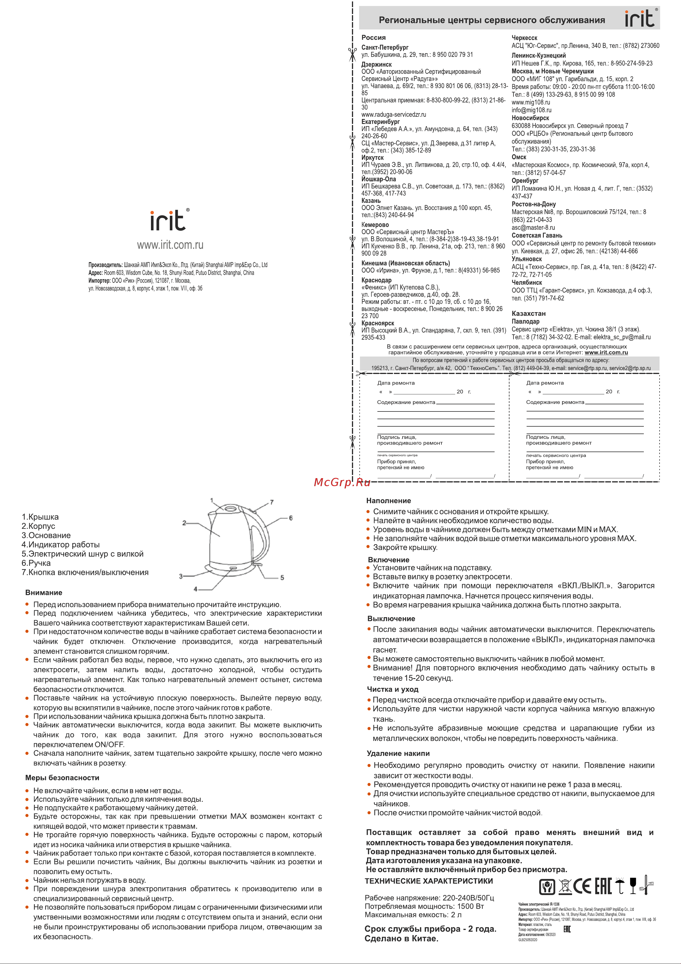 Irit IR-1336 черный [2/2] Страница 2