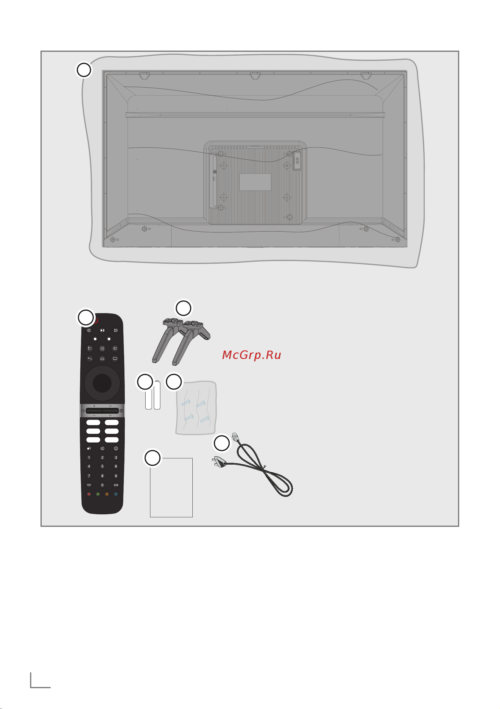 Grundig 32 GHH 6500 [5/23] Содержимое упаковки