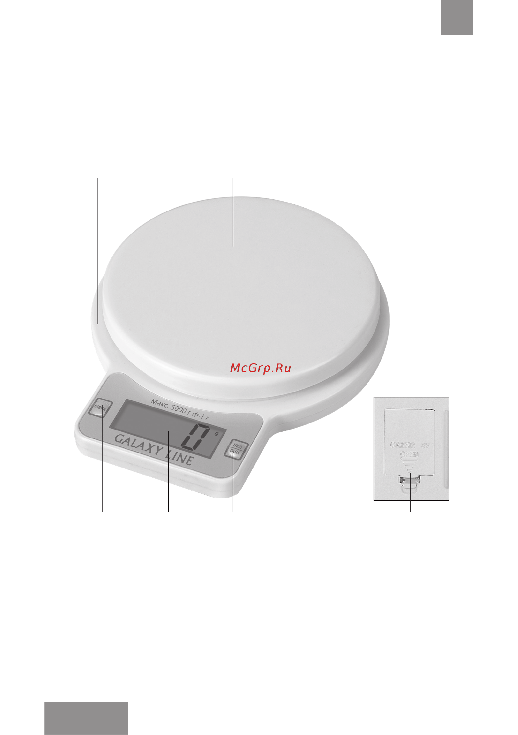 Galaxy Line GL2814 [6/21] Функциональные элементы прибора